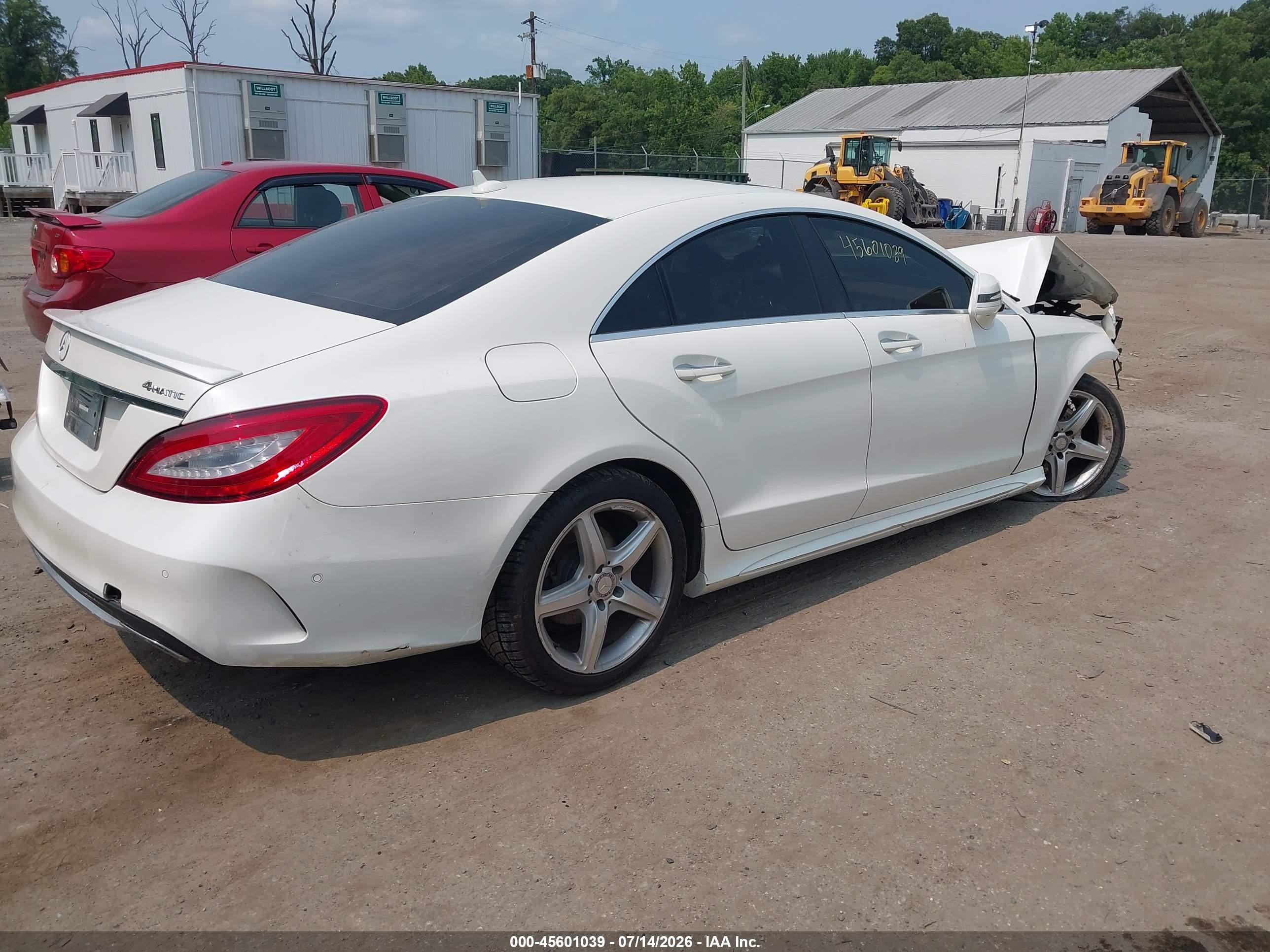2015 Mercedes-benz Cls 400 4matic White vin: WDDLJ6HB7FA145449