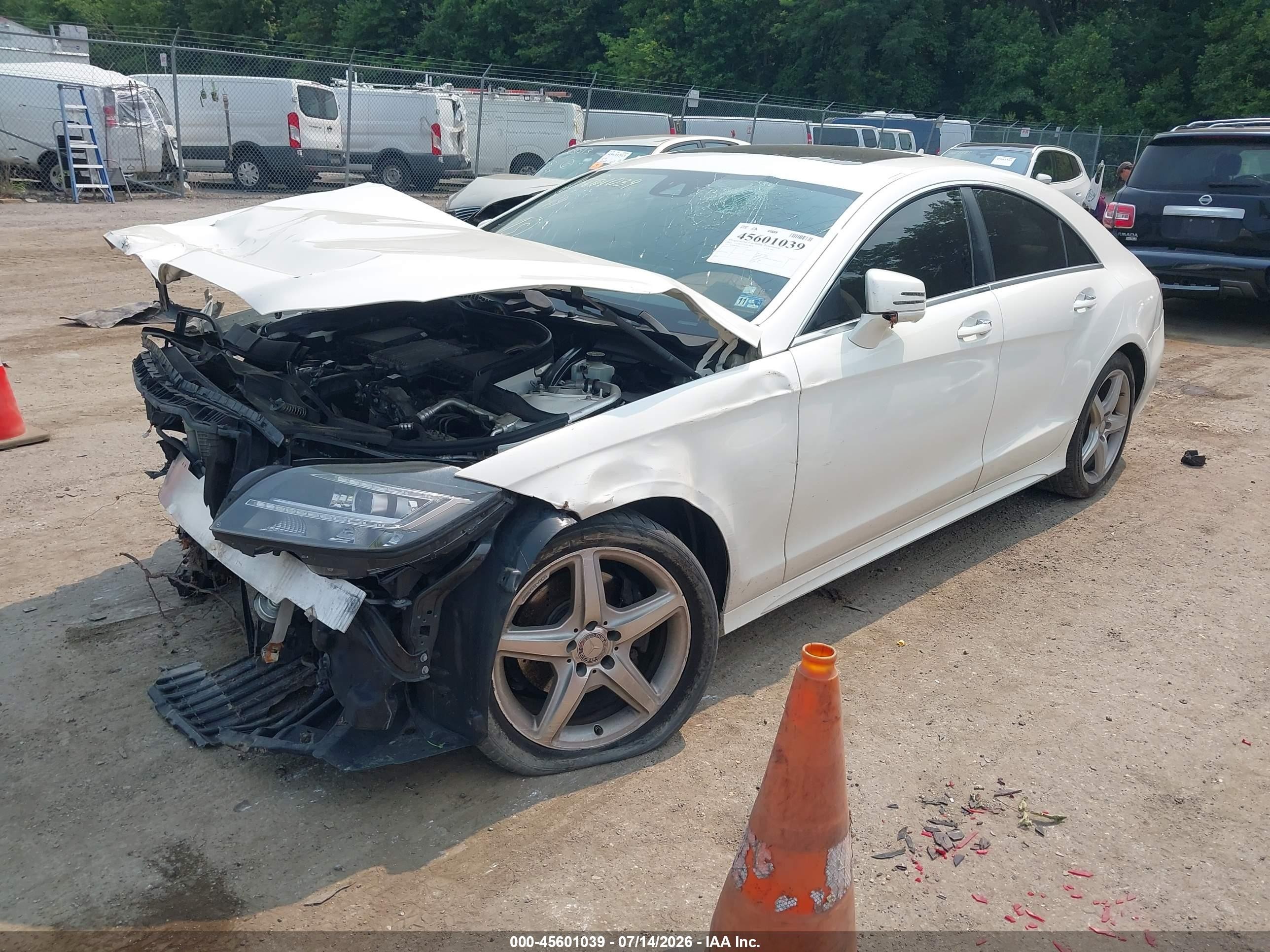 2015 Mercedes-benz Cls 400 4matic White vin: WDDLJ6HB7FA145449