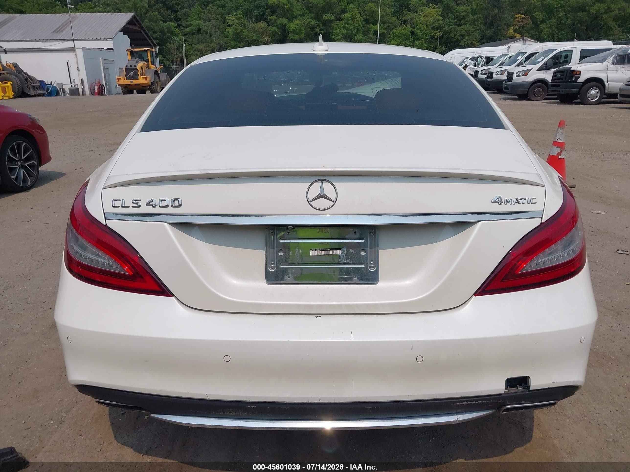 2015 Mercedes-benz Cls 400 4matic White vin: WDDLJ6HB7FA145449