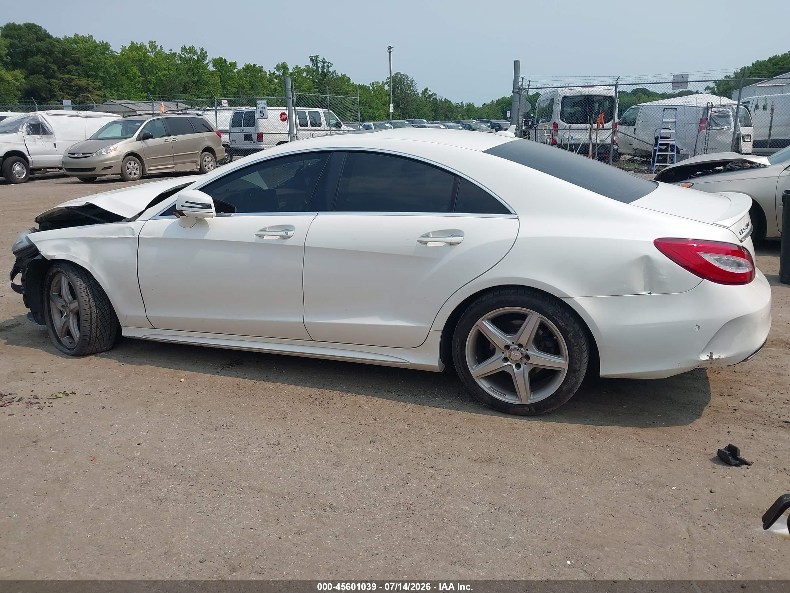 2015 Mercedes-benz Cls 400 4matic White vin: WDDLJ6HB7FA145449