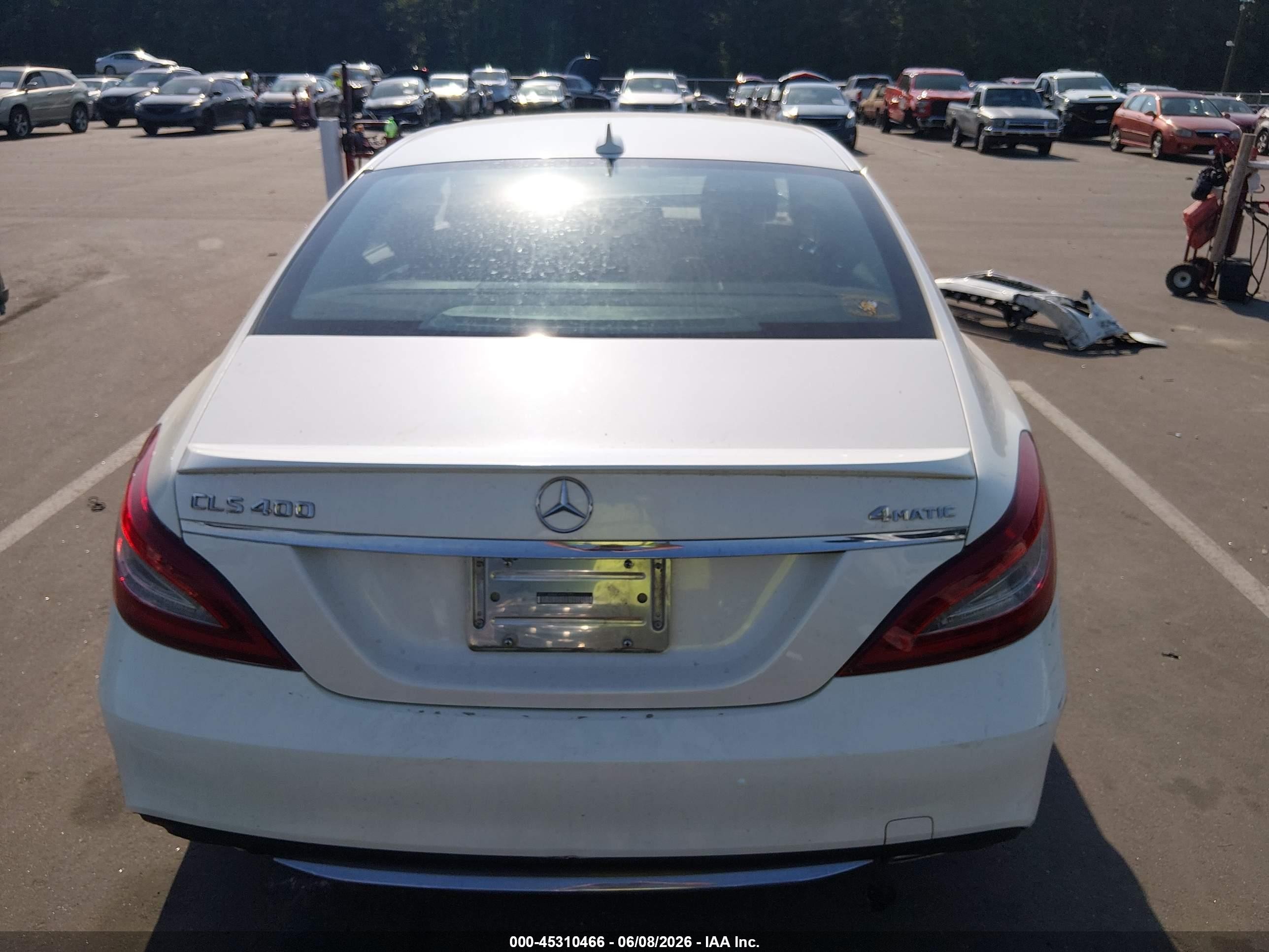 2015 Mercedes-benz Cls 400 4matic White vin: WDDLJ6HB8FA151177