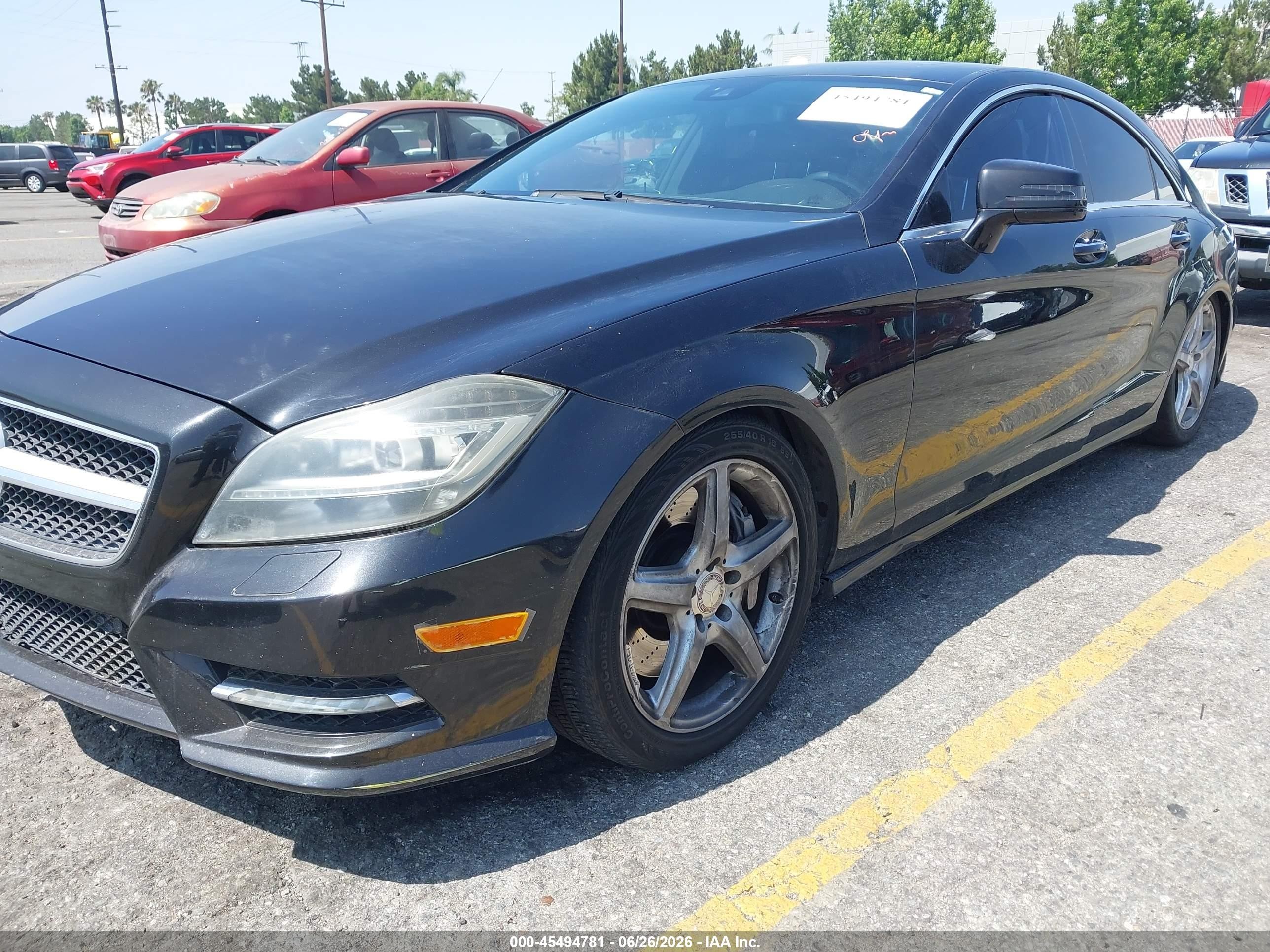 2014 Mercedes-benz Cls 550   Black vin: WDDLJ7DB0EA082804