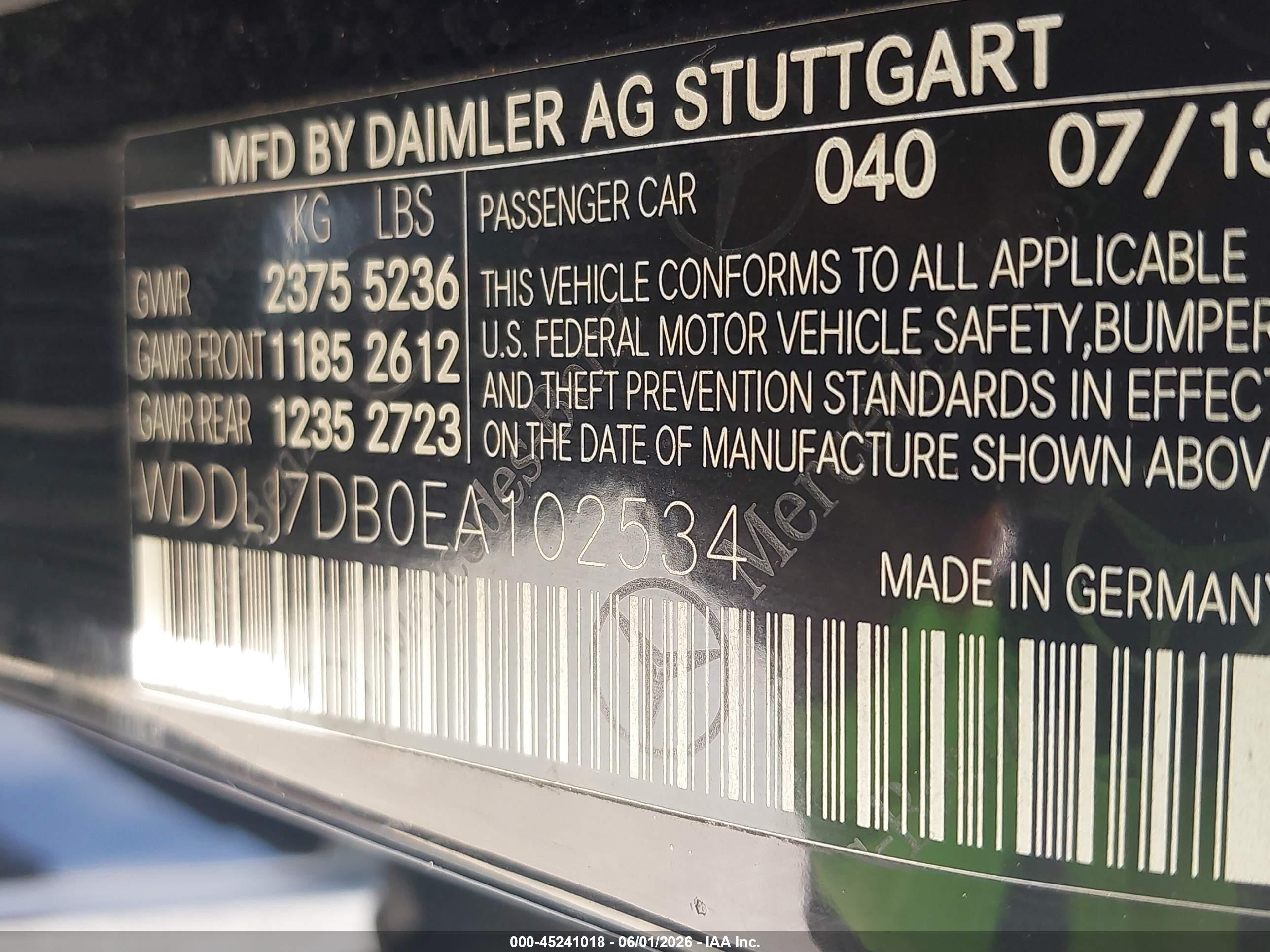 2014 Mercedes-benz Cls 550   Black vin: WDDLJ7DB0EA102534