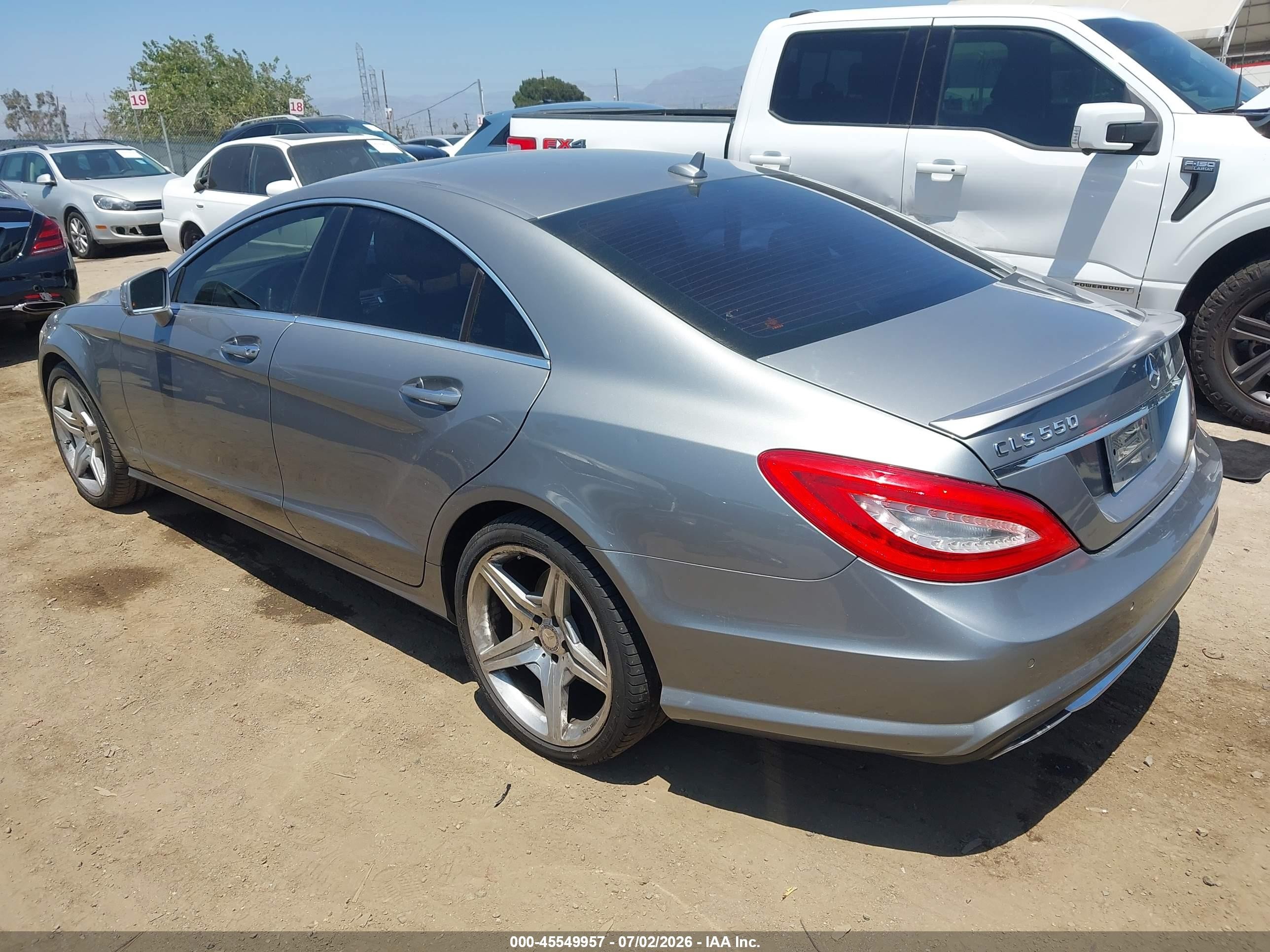 2014 Mercedes-benz Cls 550   Silver vin: WDDLJ7DB0EA107815