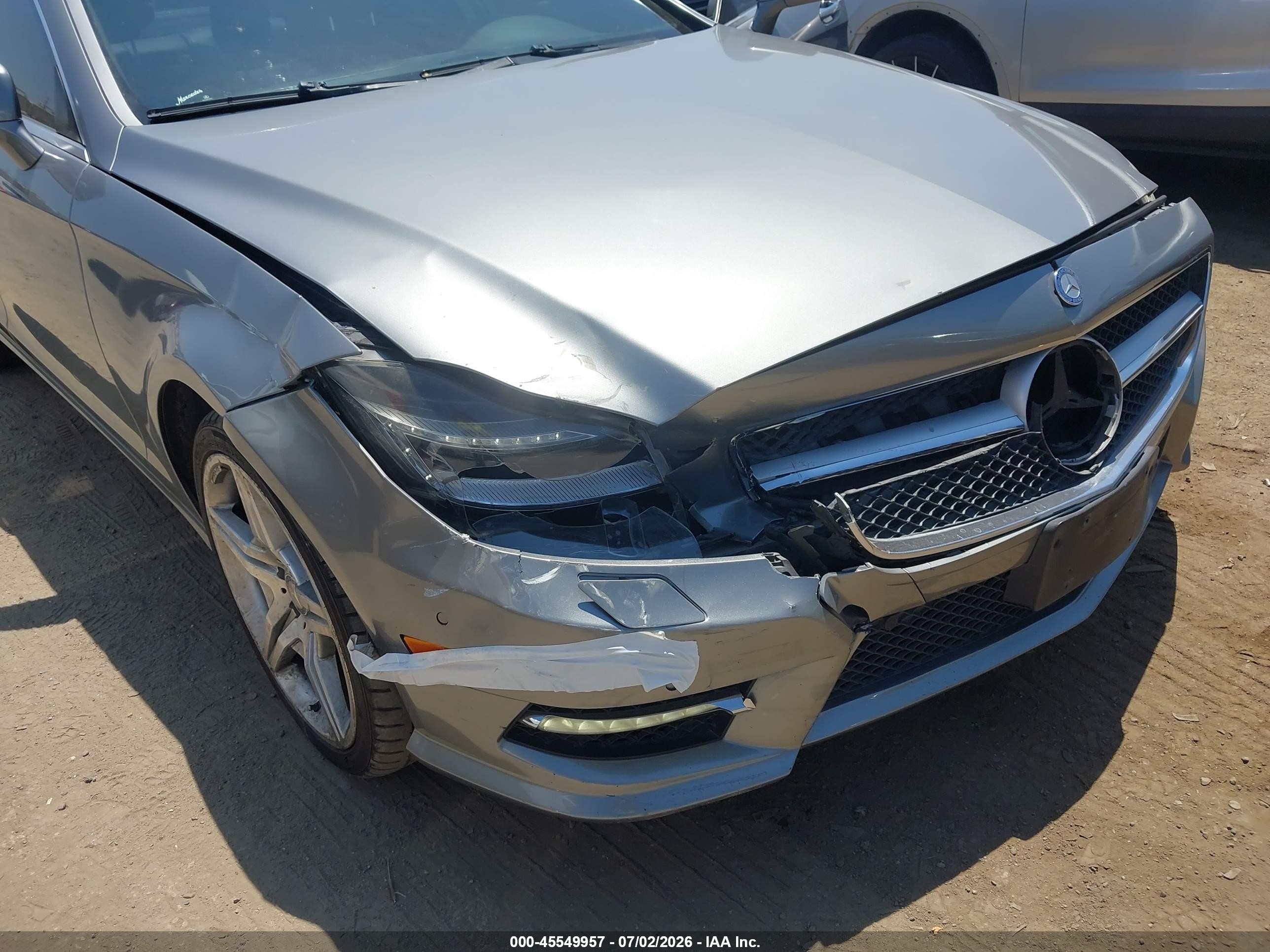 2014 Mercedes-benz Cls 550   Silver vin: WDDLJ7DB0EA107815