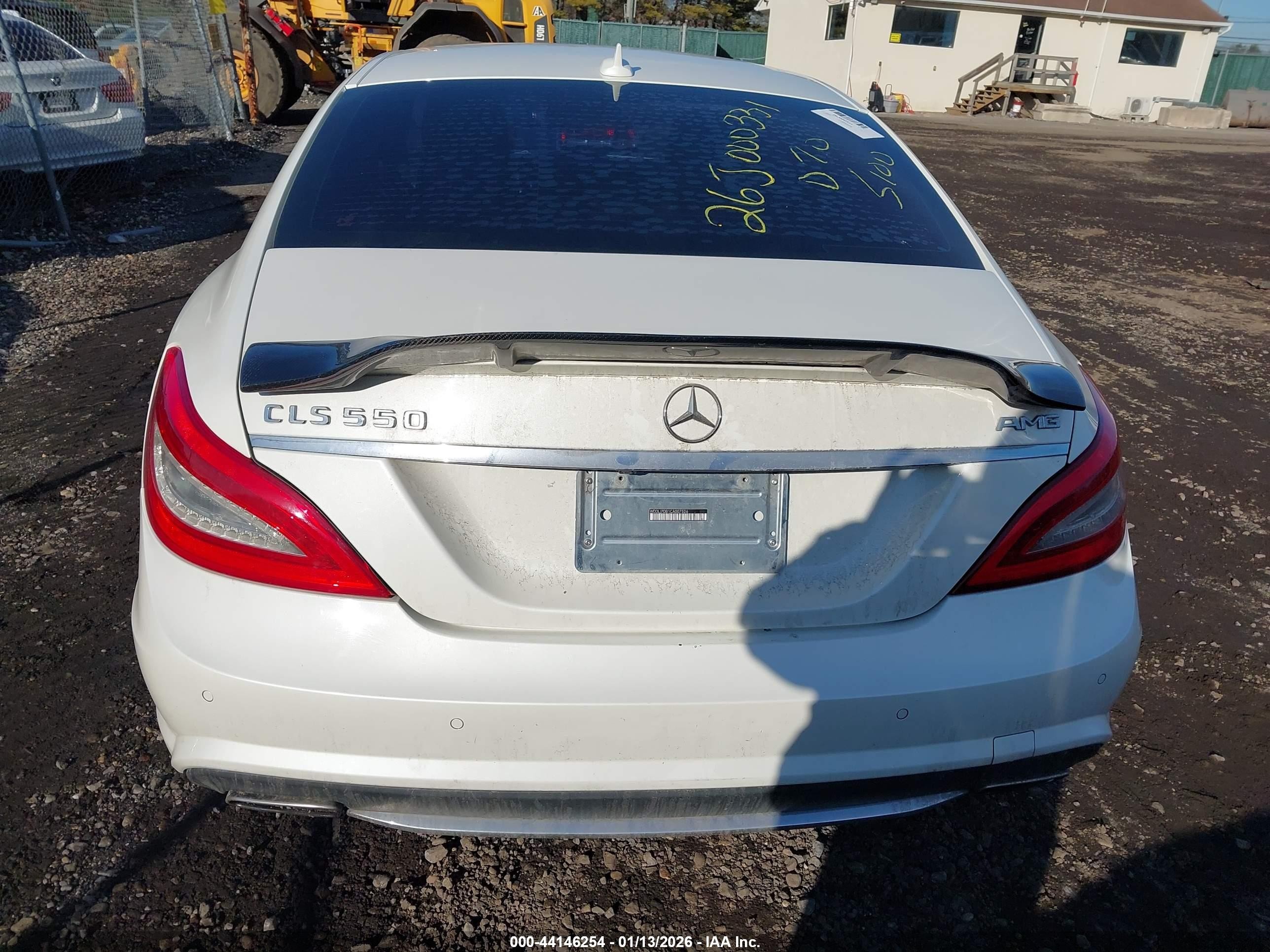 2012 Mercedes-benz Cls 550   White vin: WDDLJ7DB1CA007526