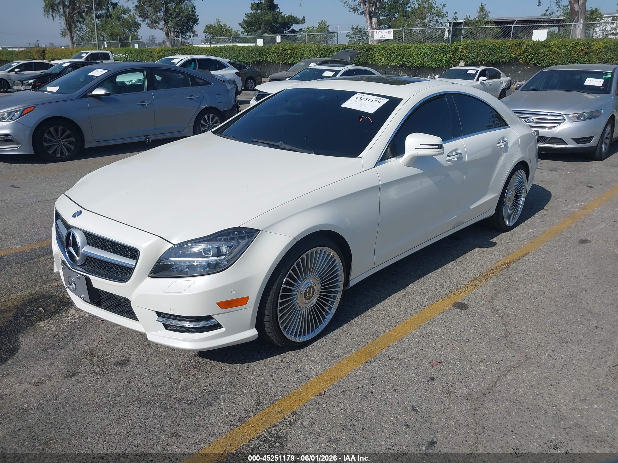 2014 Mercedes-benz Cls 550   White vin: WDDLJ7DB2EA096350