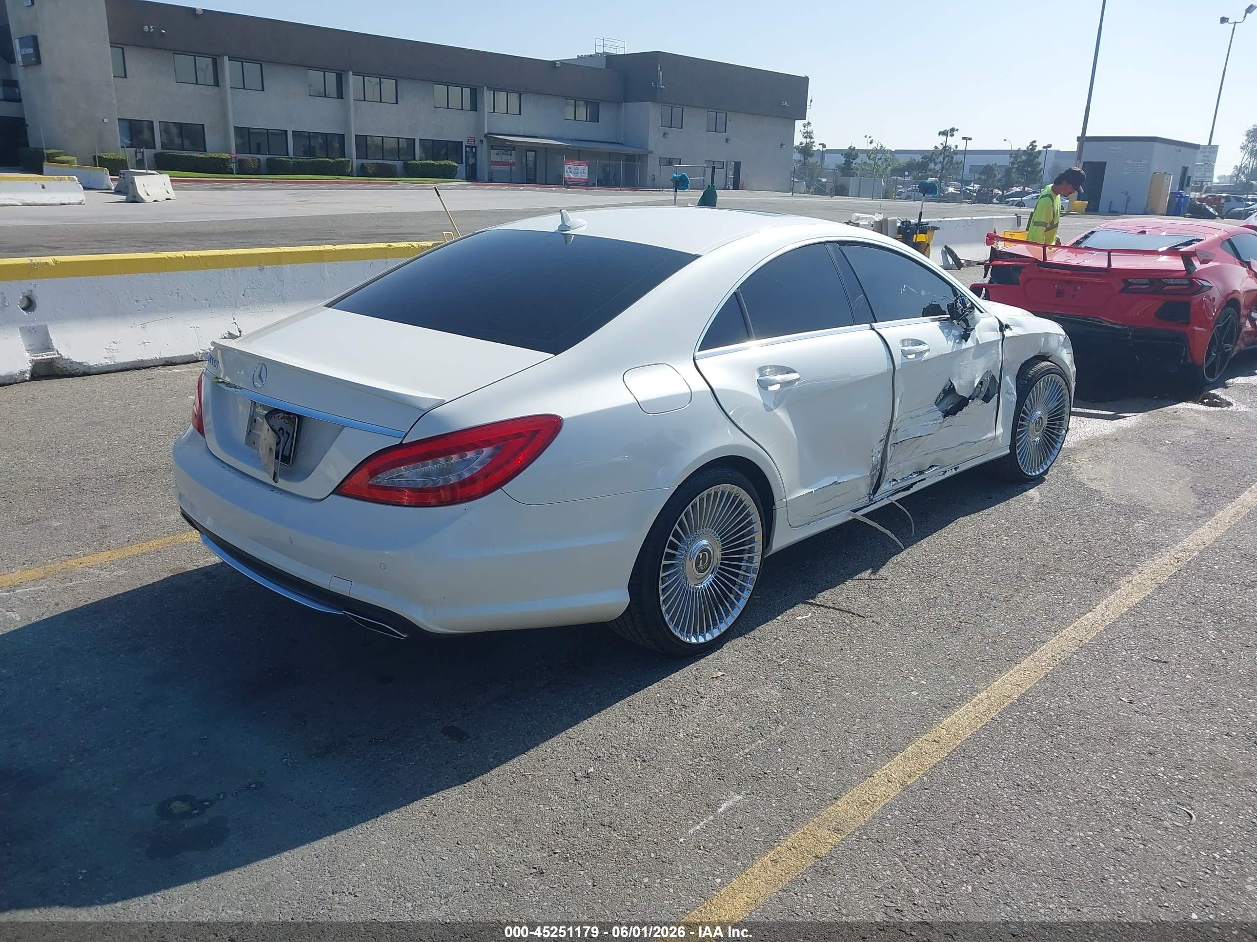 2014 Mercedes-benz Cls 550   White vin: WDDLJ7DB2EA096350