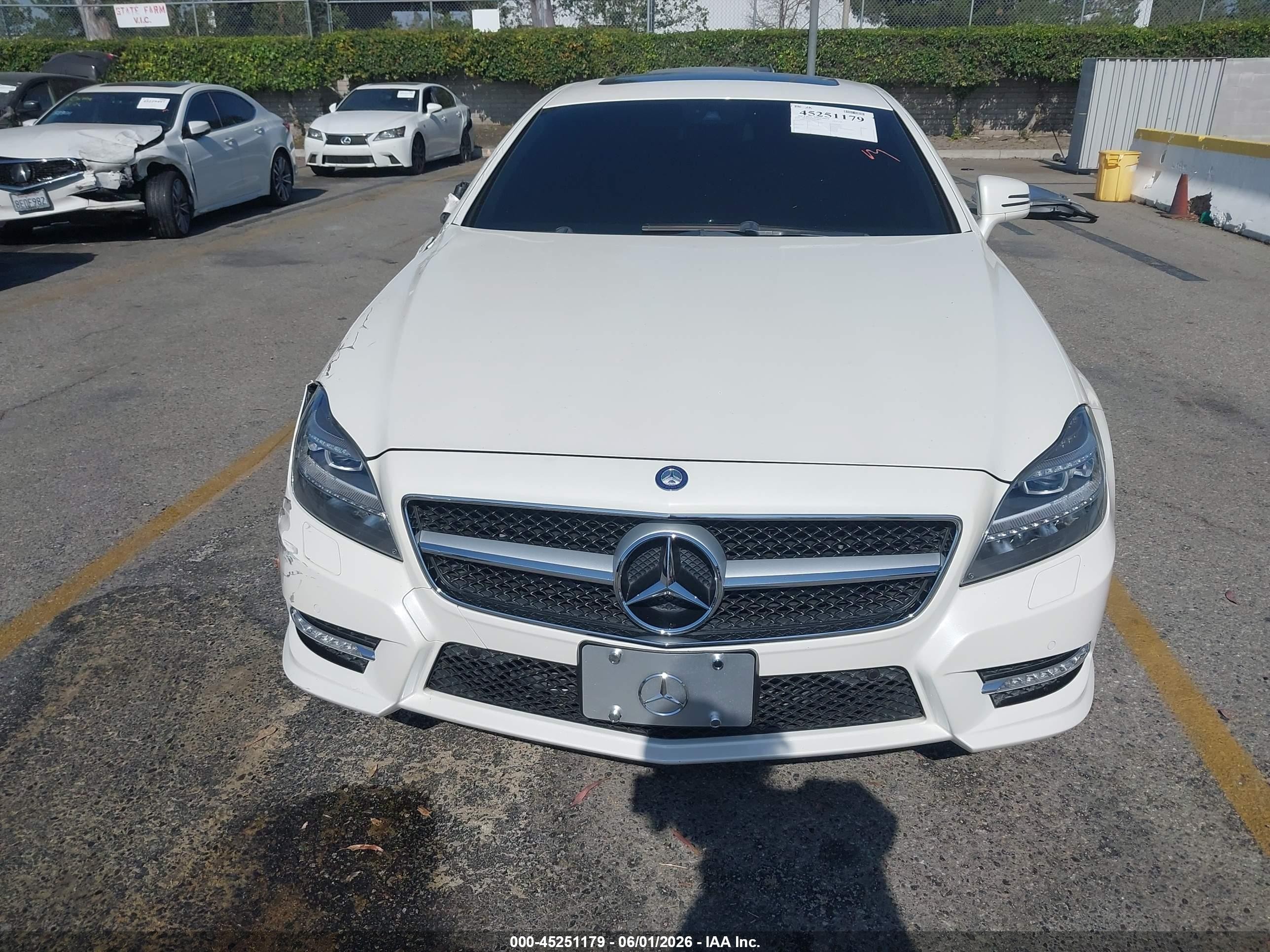 2014 Mercedes-benz Cls 550   White vin: WDDLJ7DB2EA096350