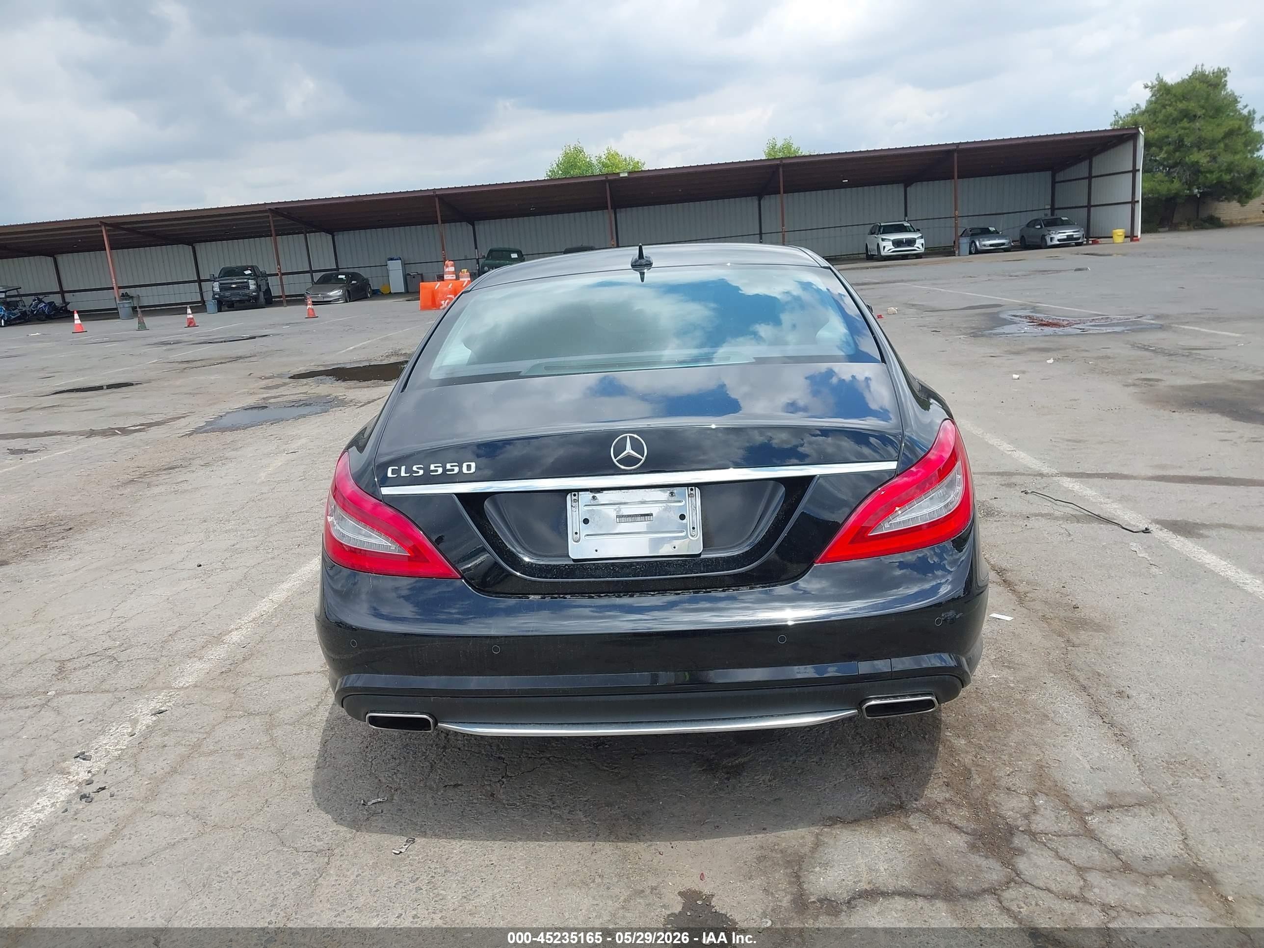 2012 Mercedes-benz Cls 550   Black vin: WDDLJ7DB3CA044304