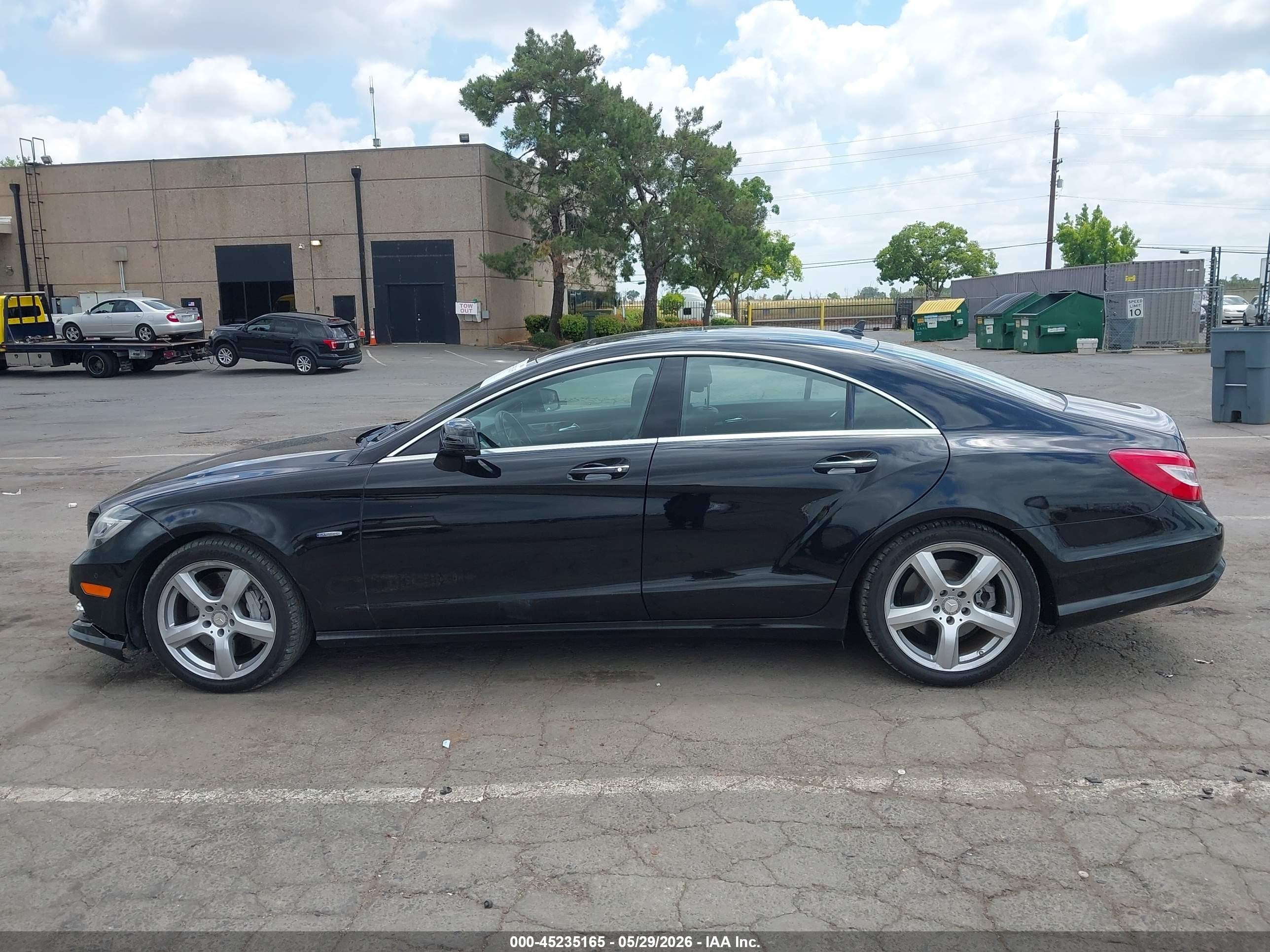 2012 Mercedes-benz Cls 550   Black vin: WDDLJ7DB3CA044304