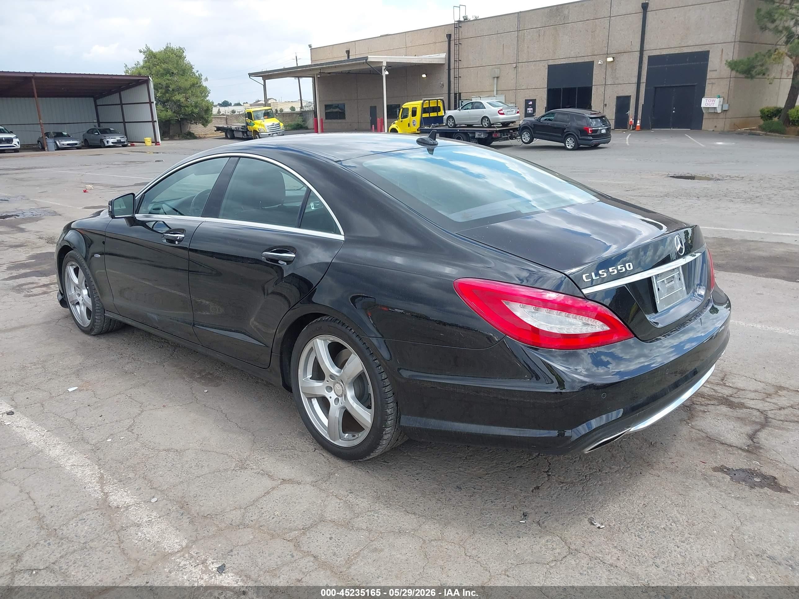 2012 Mercedes-benz Cls 550   Black vin: WDDLJ7DB3CA044304
