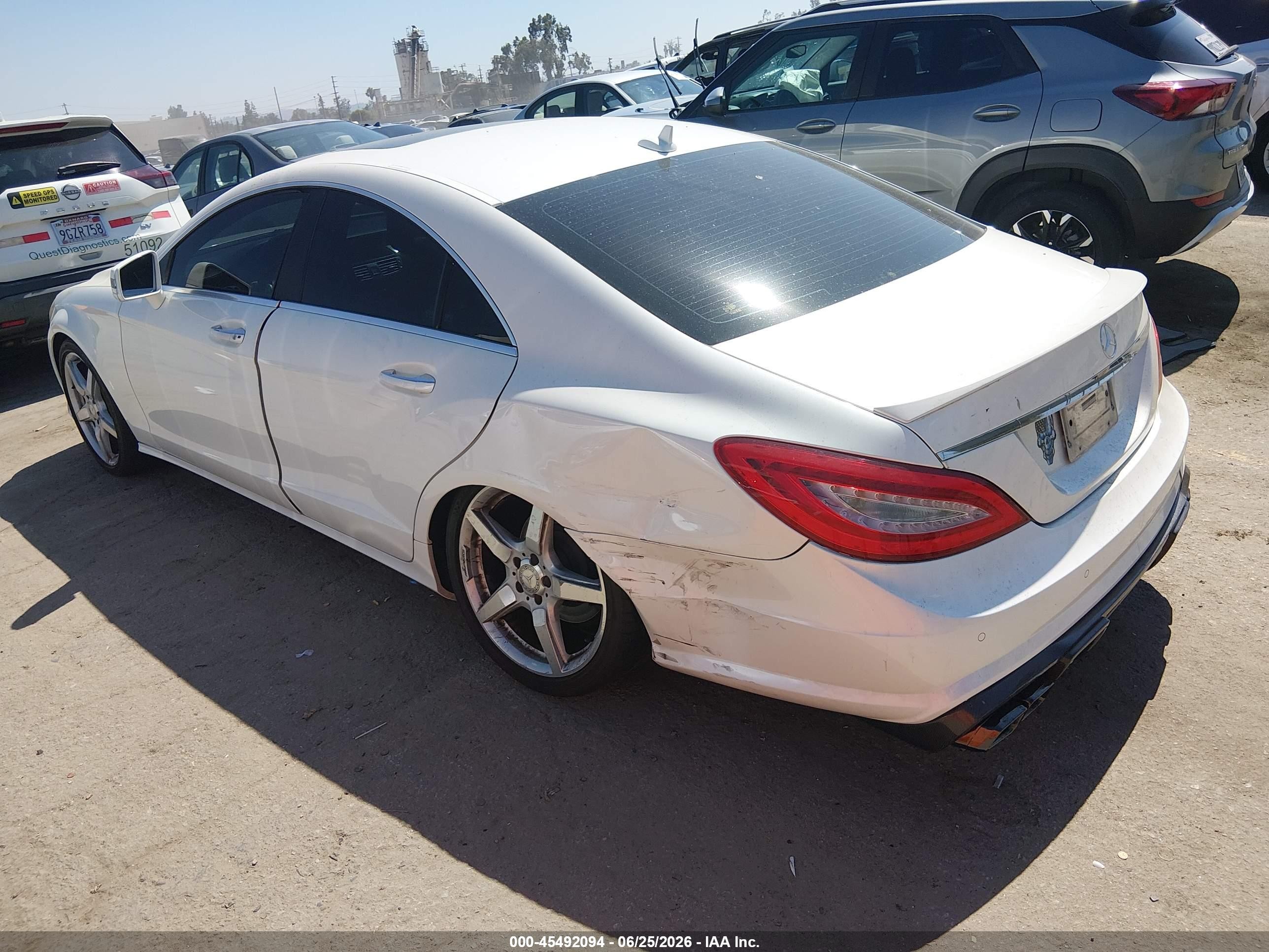 2013 Mercedes-benz Cls 550   White vin: WDDLJ7DB3DA087140