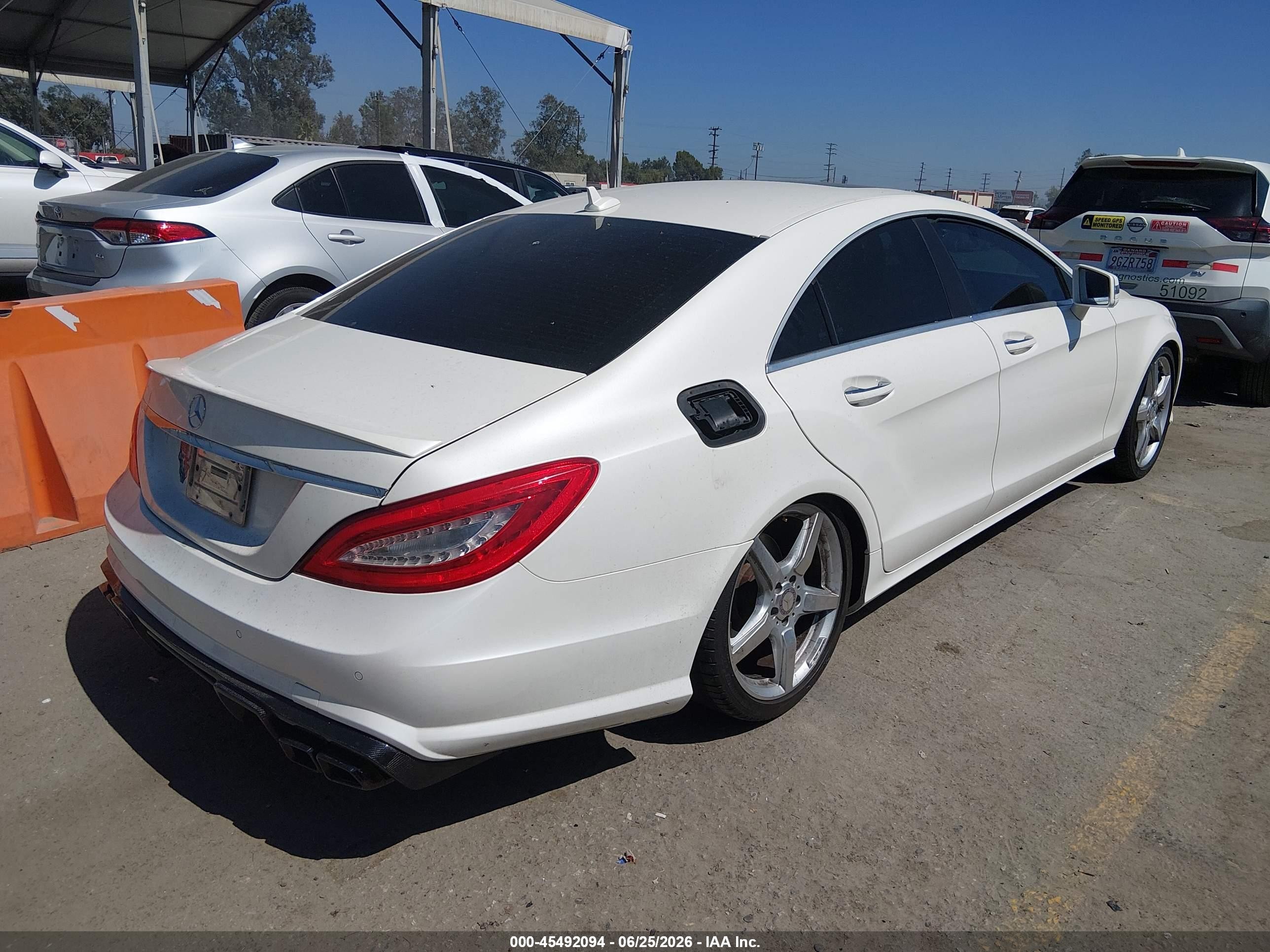 2013 Mercedes-benz Cls 550   White vin: WDDLJ7DB3DA087140