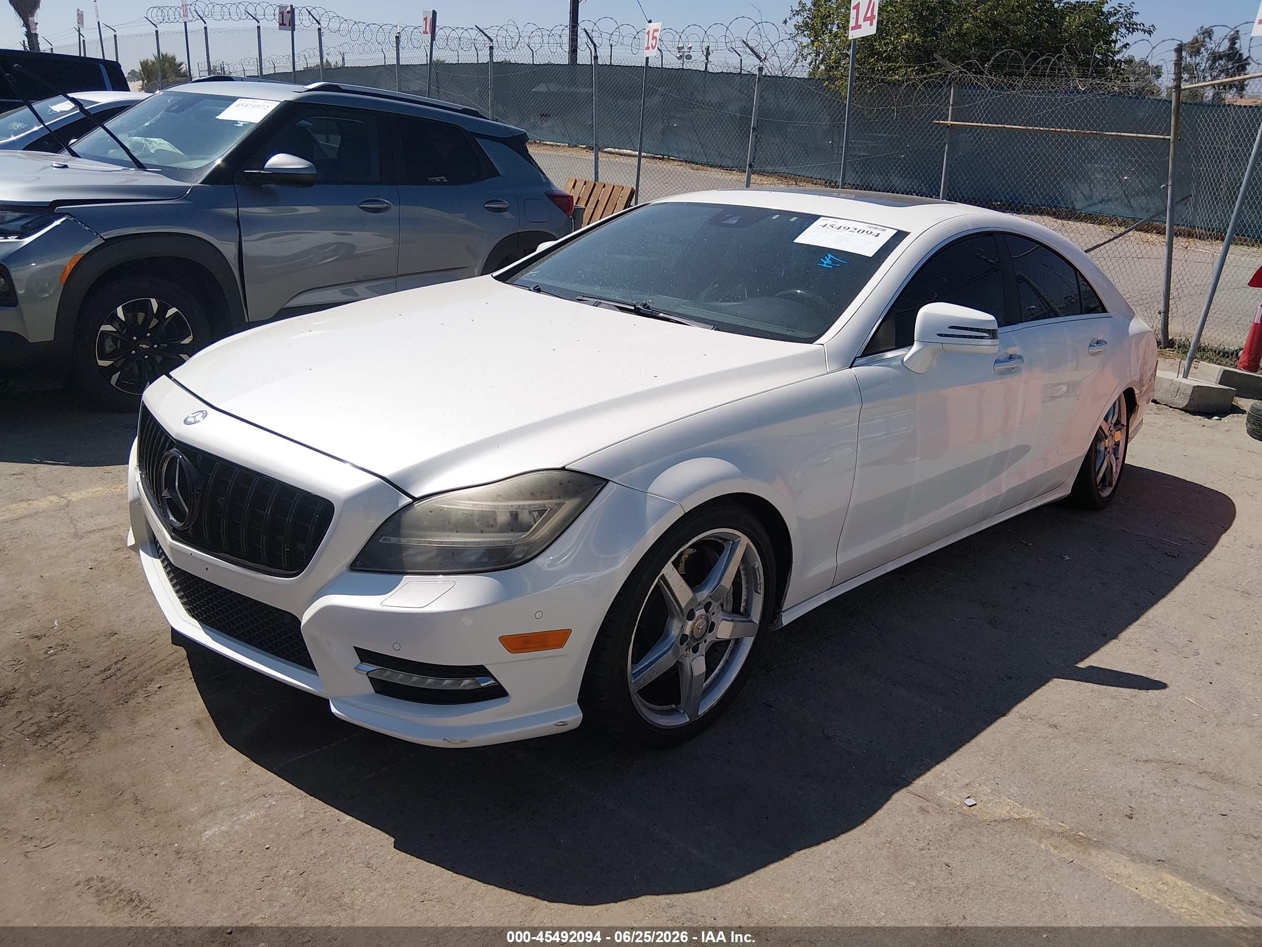 2013 Mercedes-benz Cls 550   White vin: WDDLJ7DB3DA087140