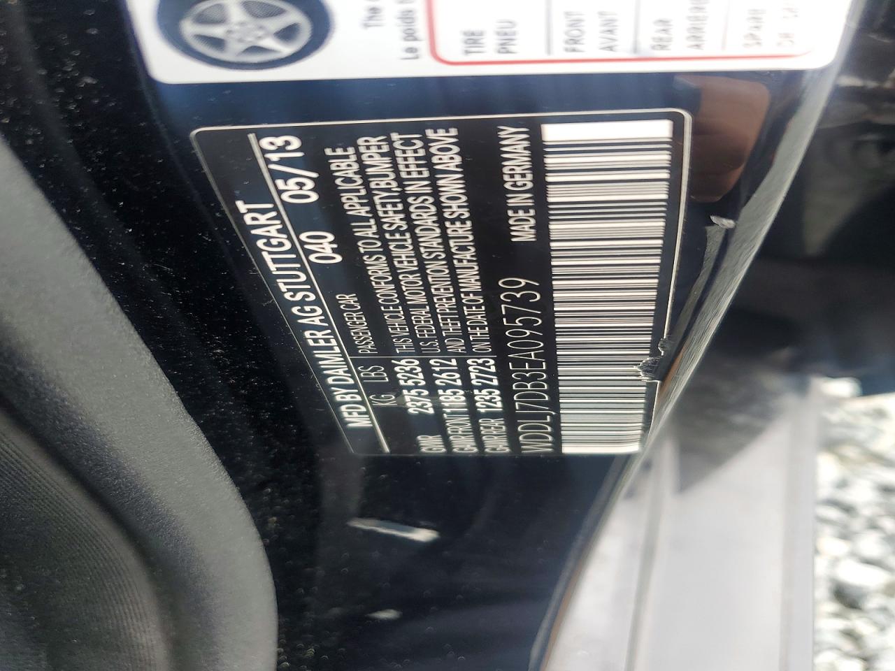 2014 Mercedes-benz Cls 550 Black vin: WDDLJ7DB3EA095739