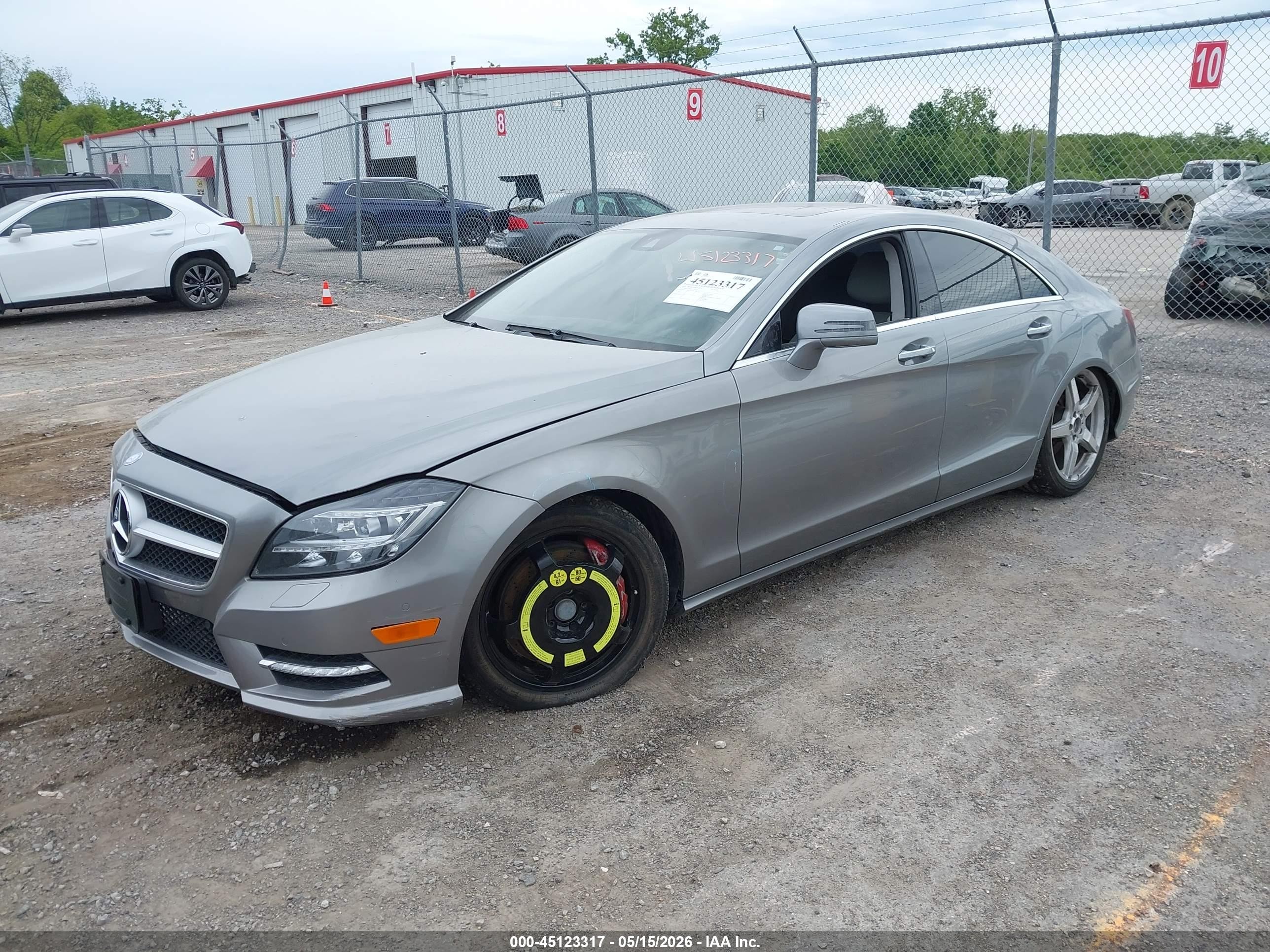 2014 Mercedes-benz Cls 550   Silver vin: WDDLJ7DB3EA100101