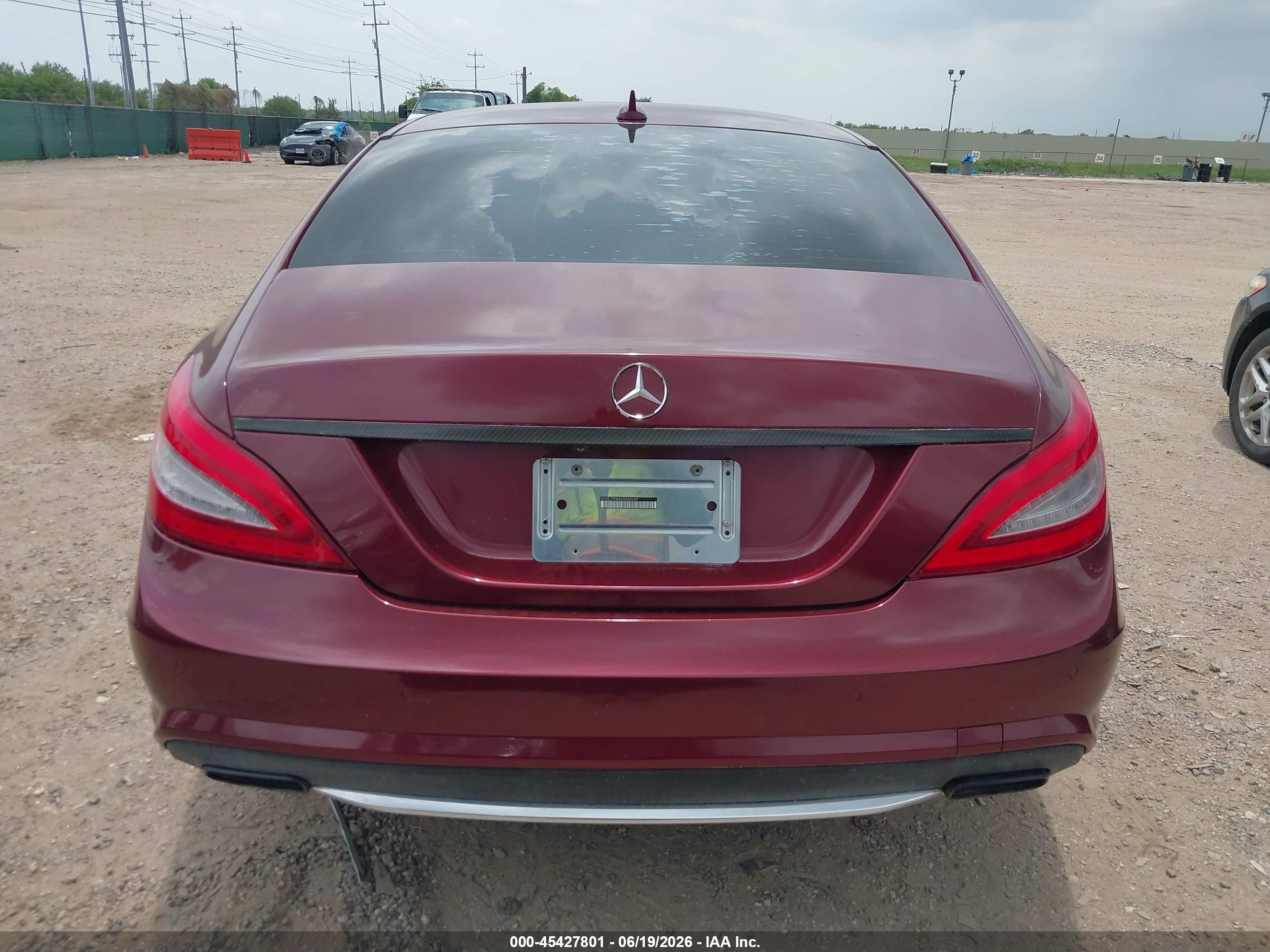 2013 Mercedes-benz Cls 550   Burgundy vin: WDDLJ7DB4DA058049