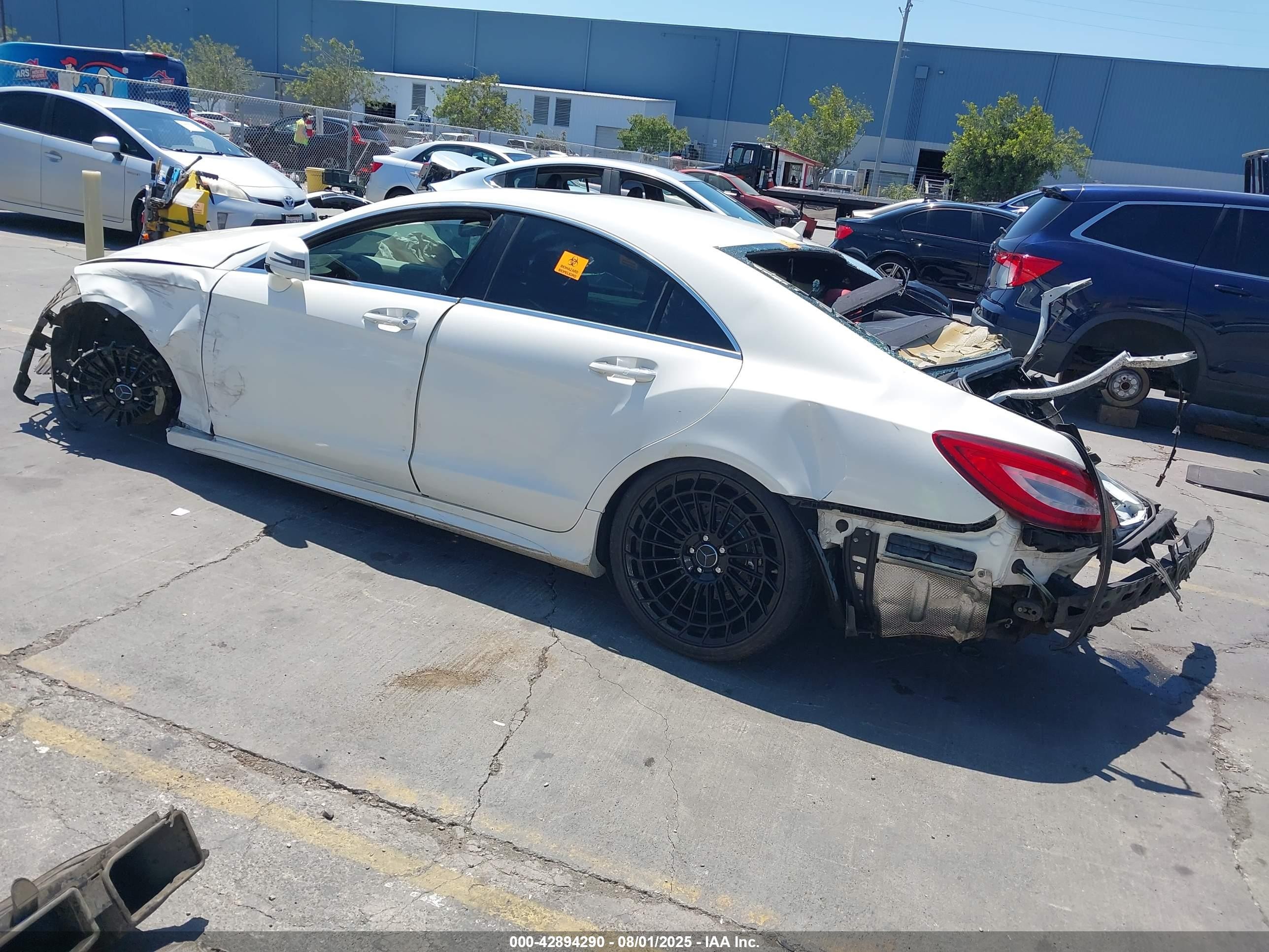 2016 Mercedes-benz Cls 550   White vin: WDDLJ7DB4GA172296