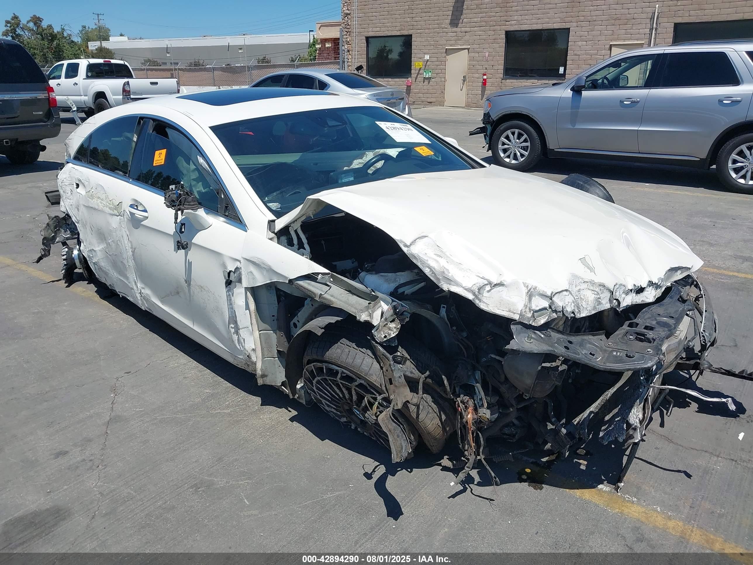 2016 Mercedes-benz Cls 550   White vin: WDDLJ7DB4GA172296