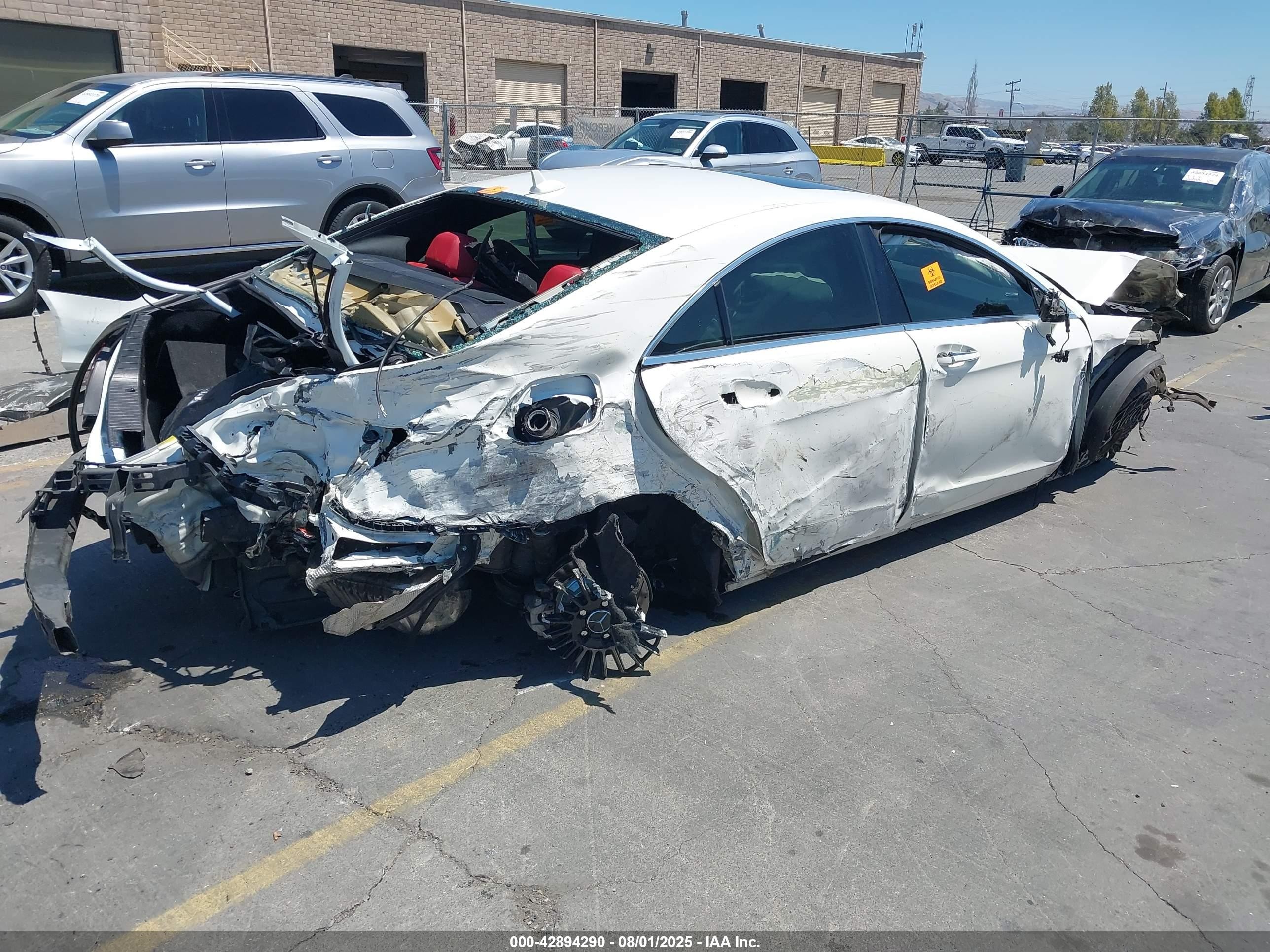 2016 Mercedes-benz Cls 550   White vin: WDDLJ7DB4GA172296