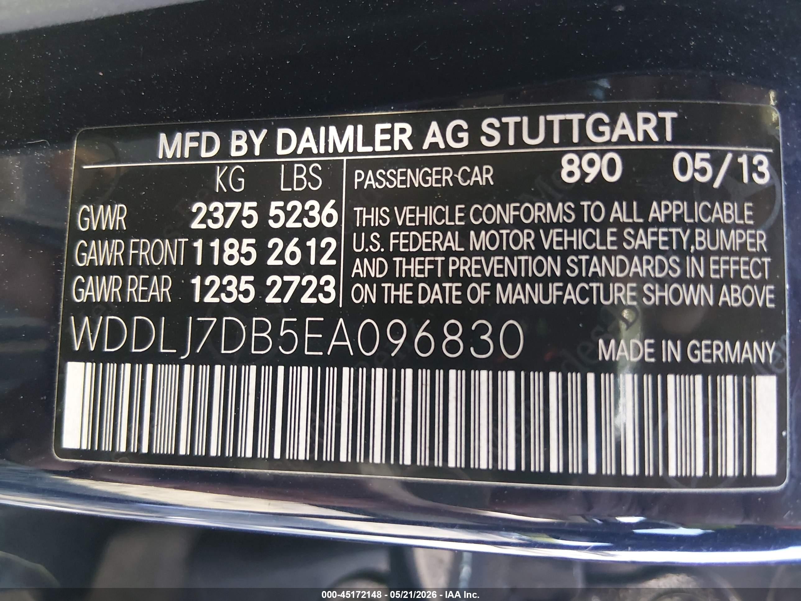 2014 Mercedes-benz Cls 550 Бежевый vin: WDDLJ7DB5EA096830