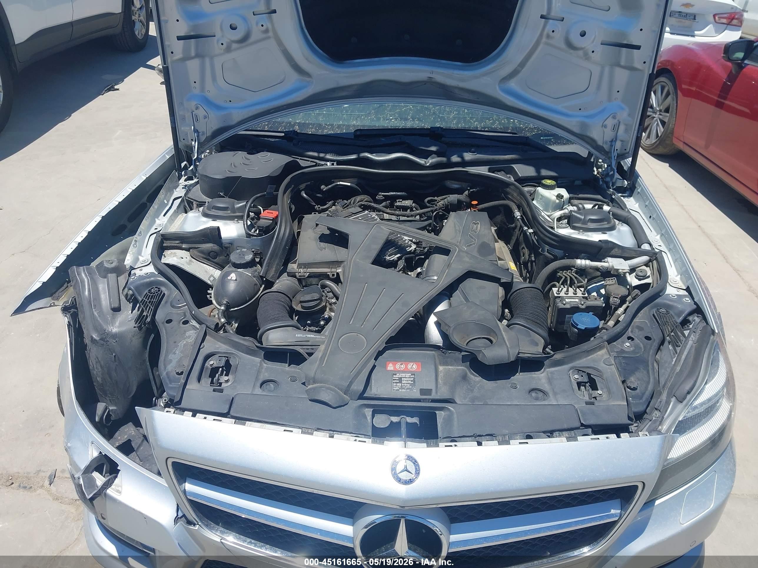 2012 Mercedes-benz Cls 550   Silver vin: WDDLJ7DB6CA057452