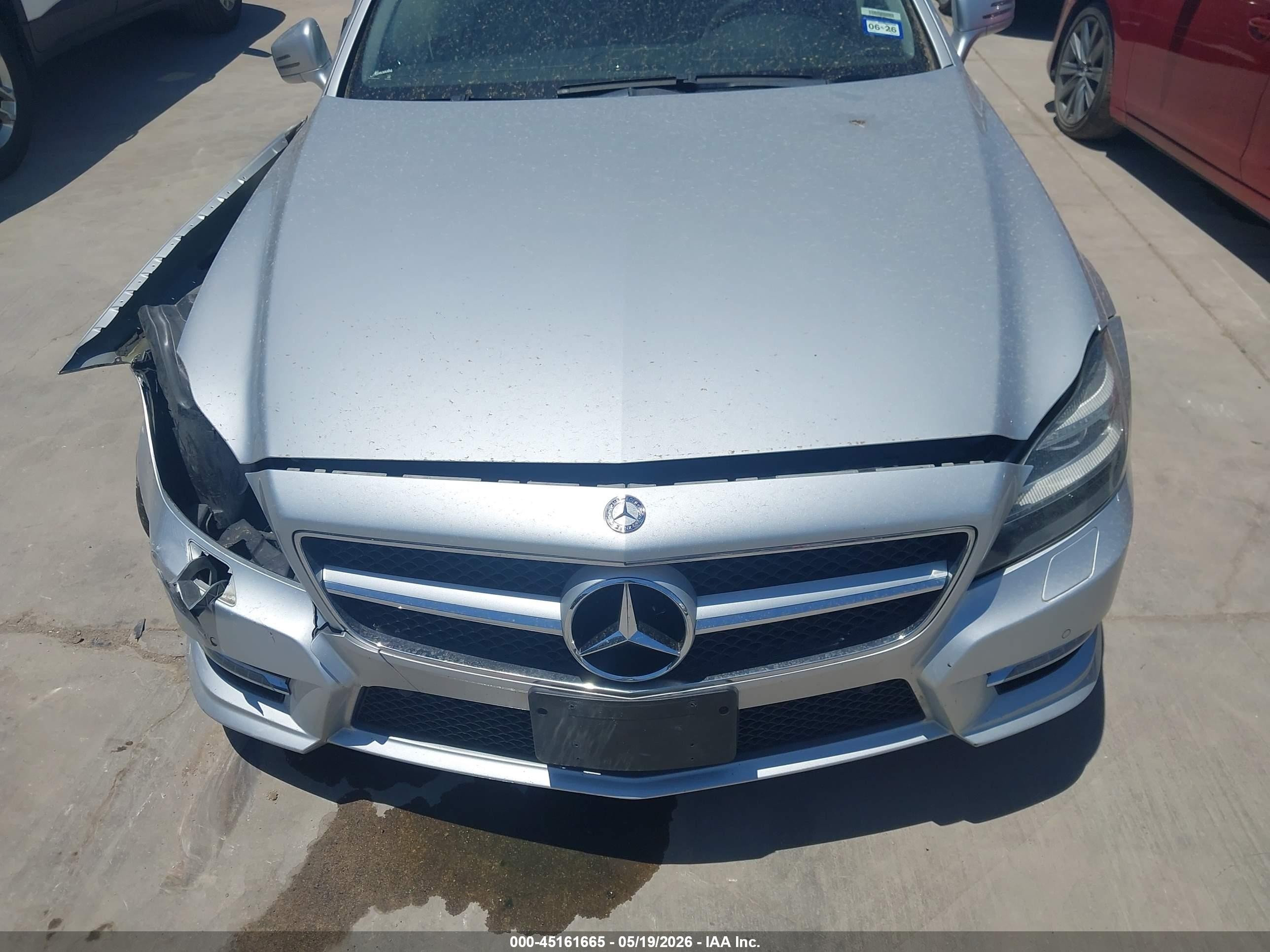 2012 Mercedes-benz Cls 550   Silver vin: WDDLJ7DB6CA057452