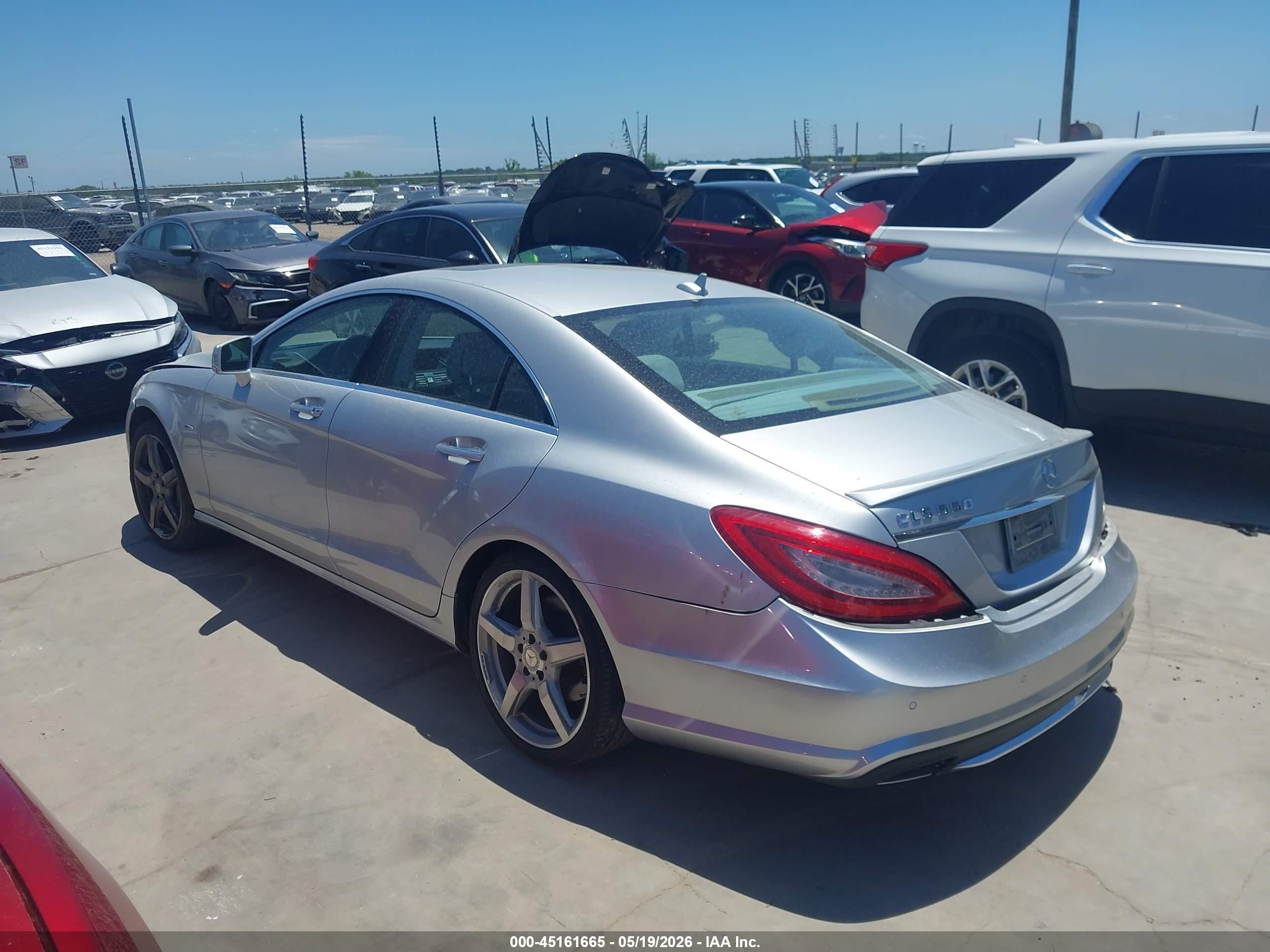 2012 Mercedes-benz Cls 550   Silver vin: WDDLJ7DB6CA057452