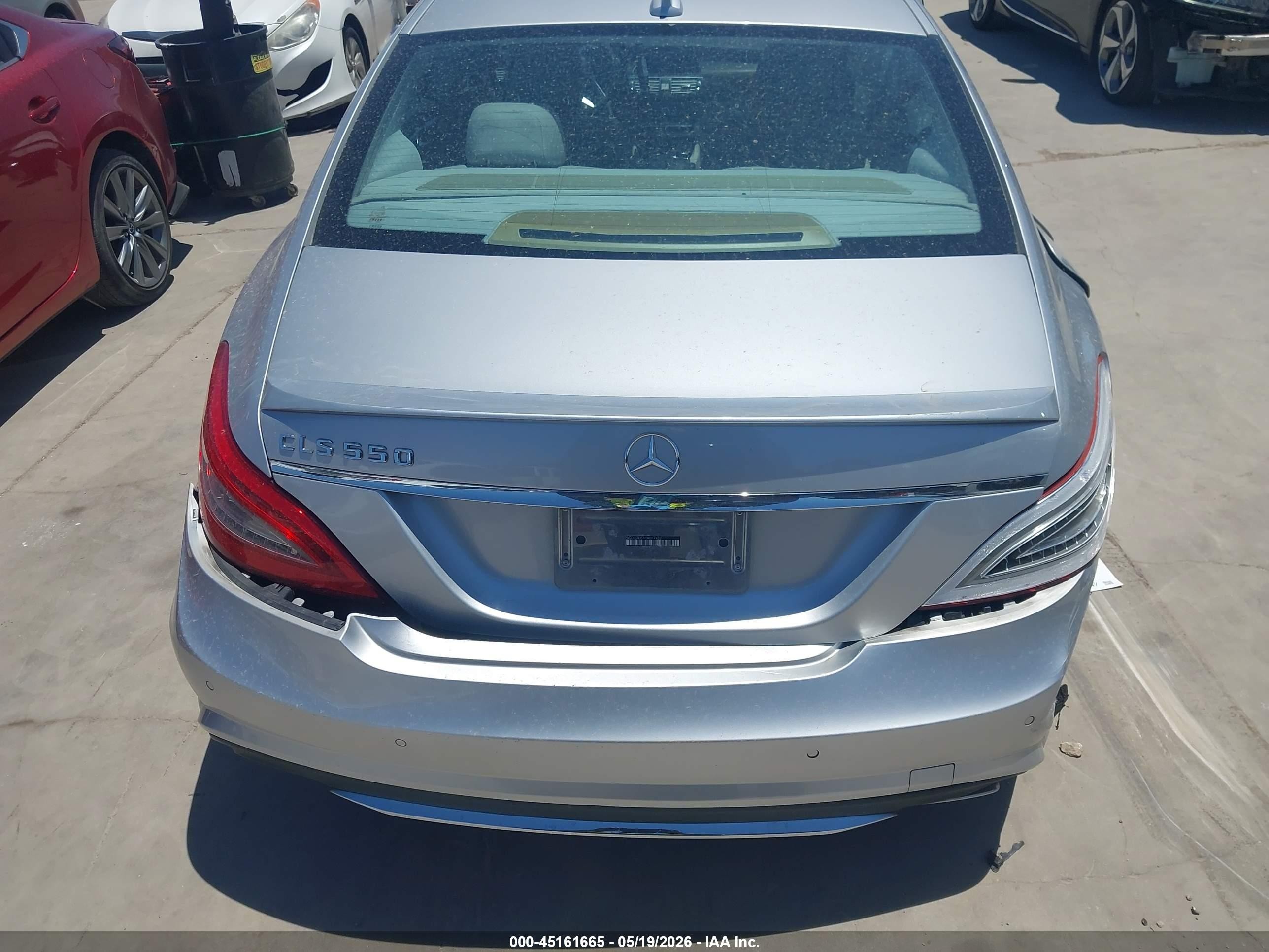 2012 Mercedes-benz Cls 550   Silver vin: WDDLJ7DB6CA057452