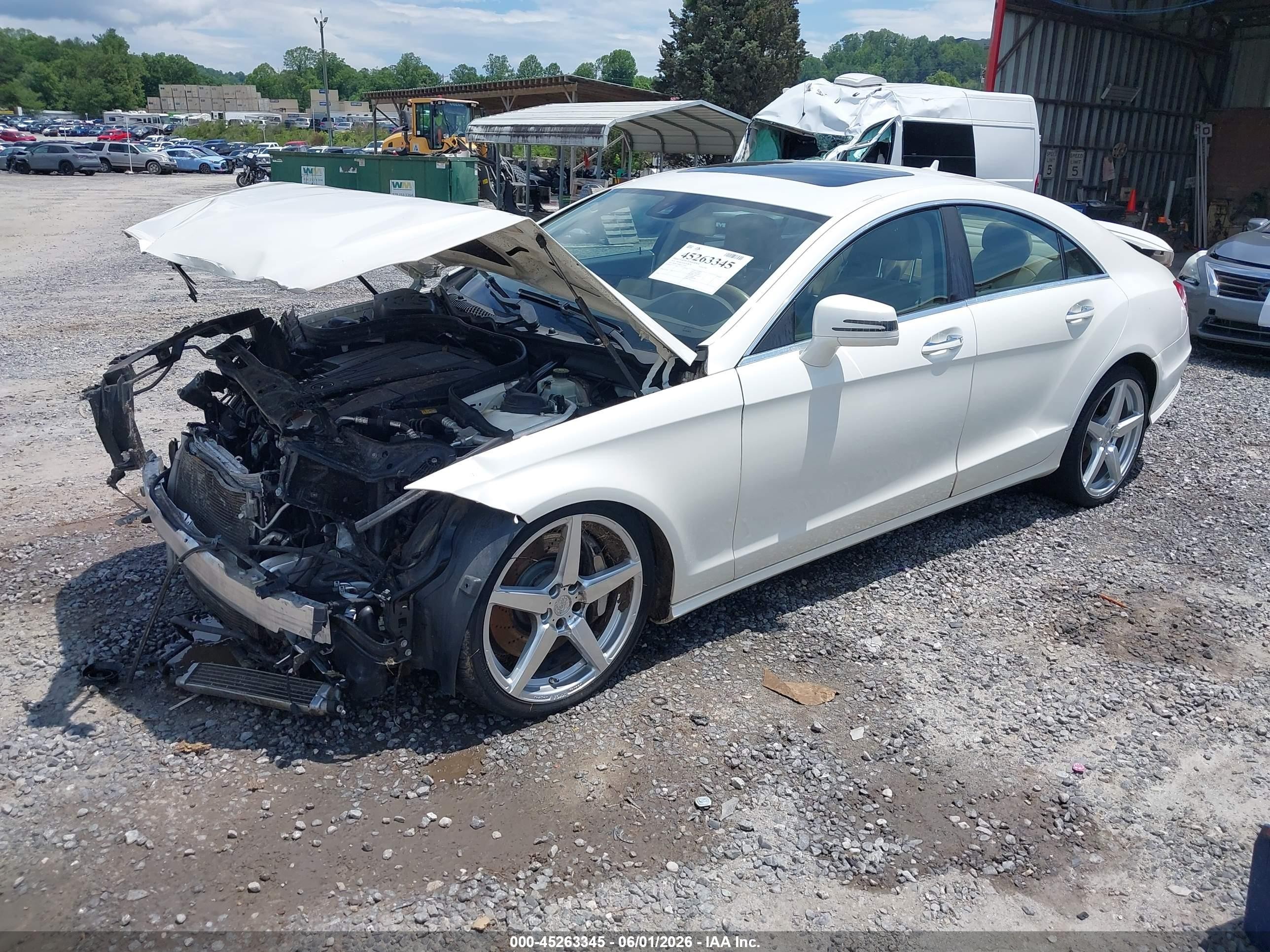 2014 Mercedes-benz Cls 550   White vin: WDDLJ7DB6EA120908