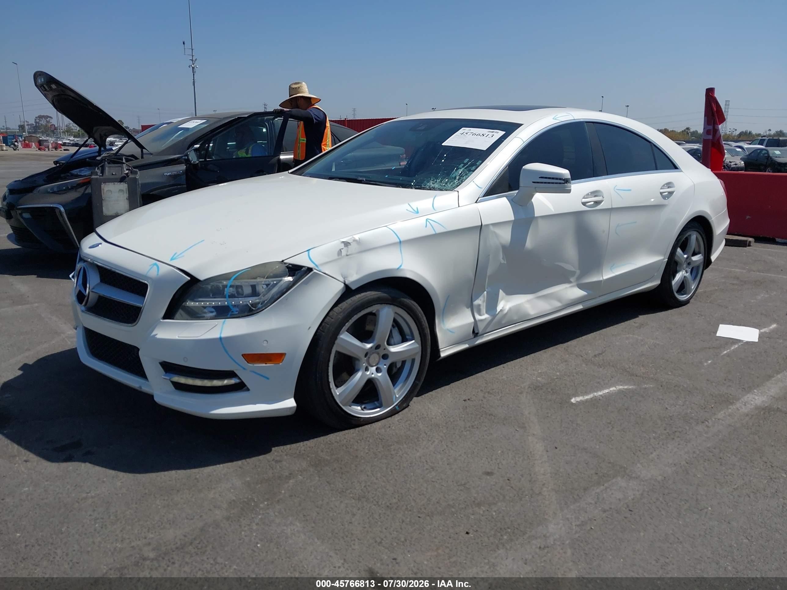 2014 Mercedes-benz Cls 550   White vin: WDDLJ7DB6EA125767