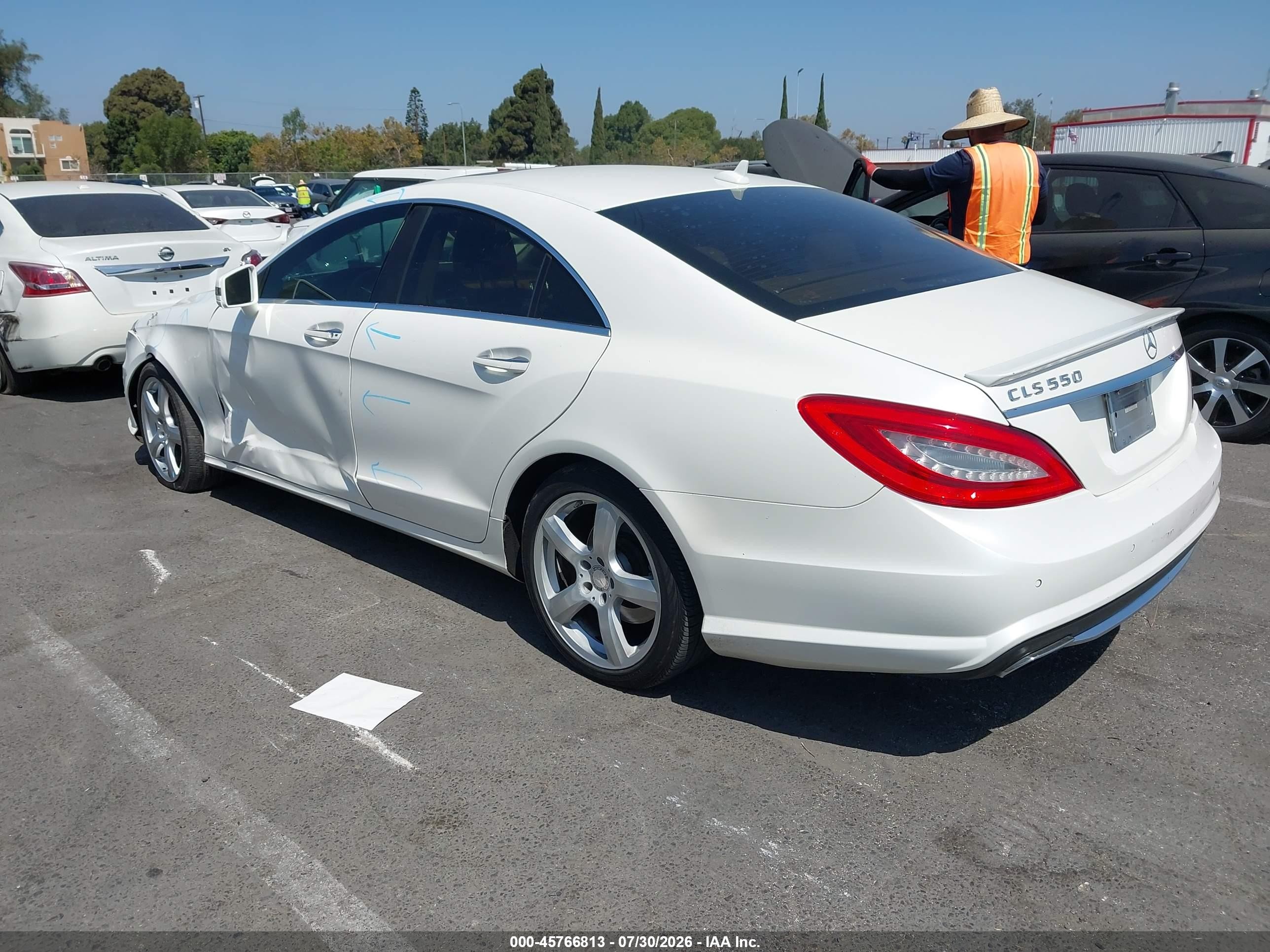 2014 Mercedes-benz Cls 550   White vin: WDDLJ7DB6EA125767