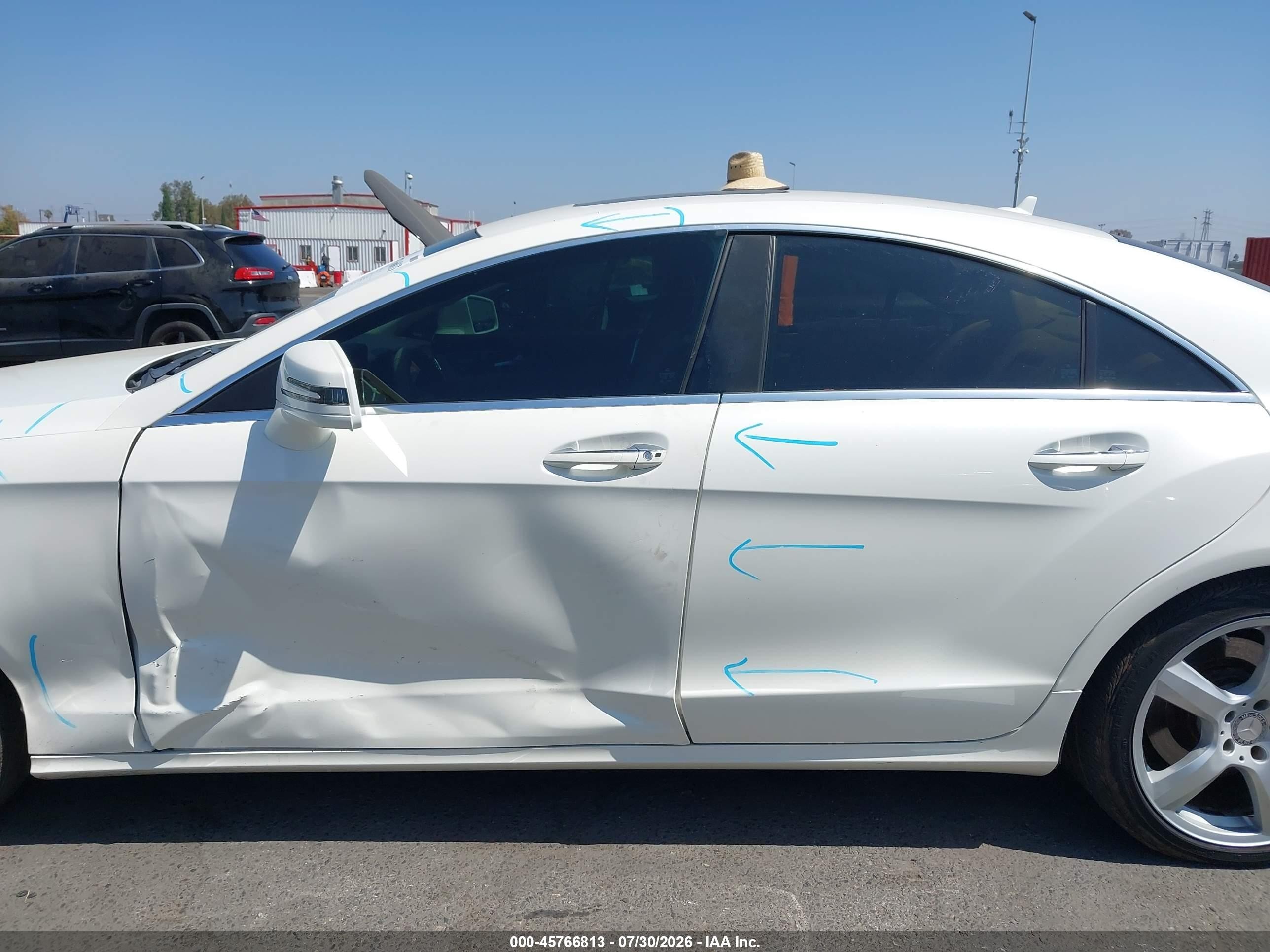 2014 Mercedes-benz Cls 550   White vin: WDDLJ7DB6EA125767