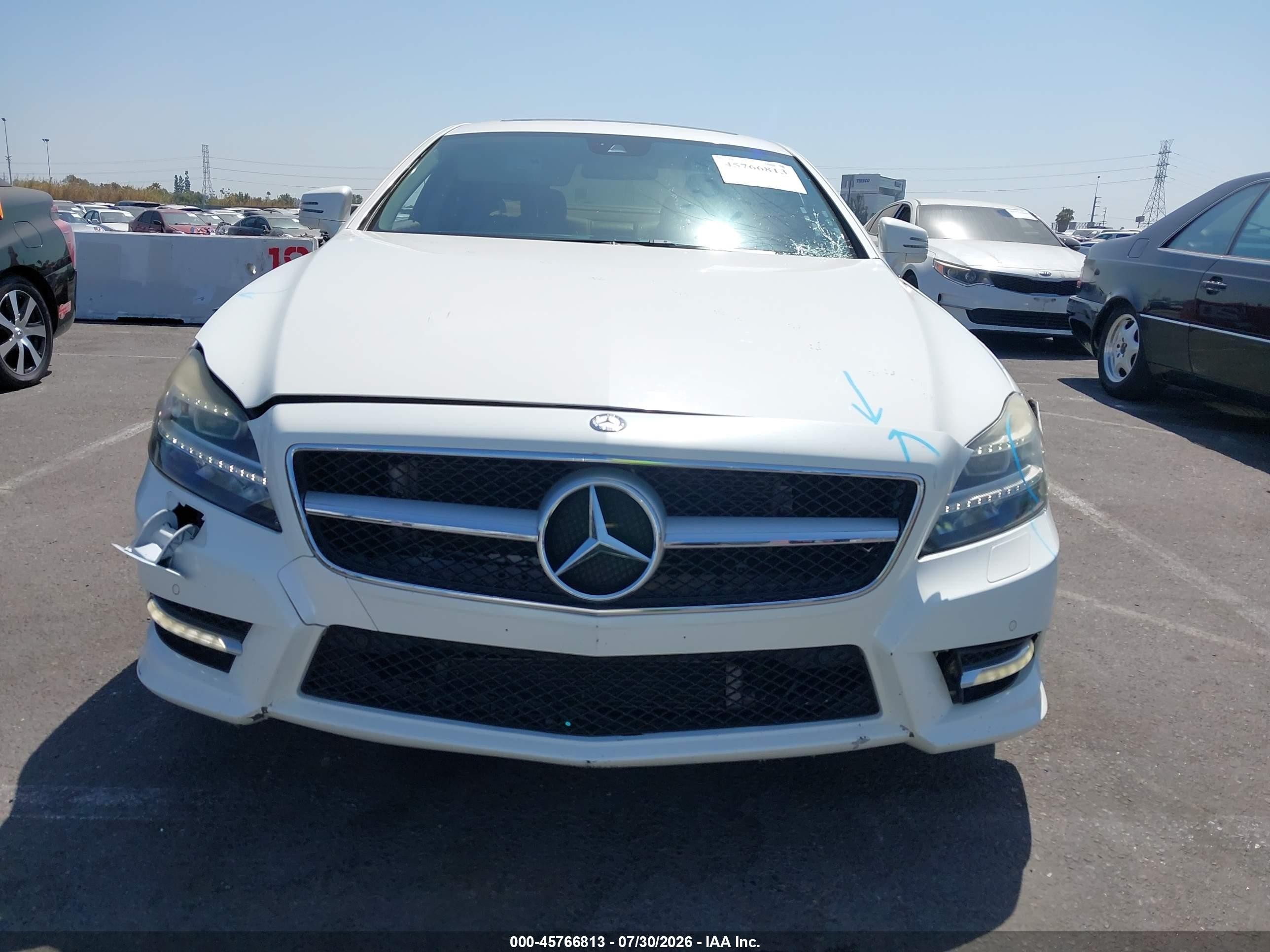 2014 Mercedes-benz Cls 550   White vin: WDDLJ7DB6EA125767