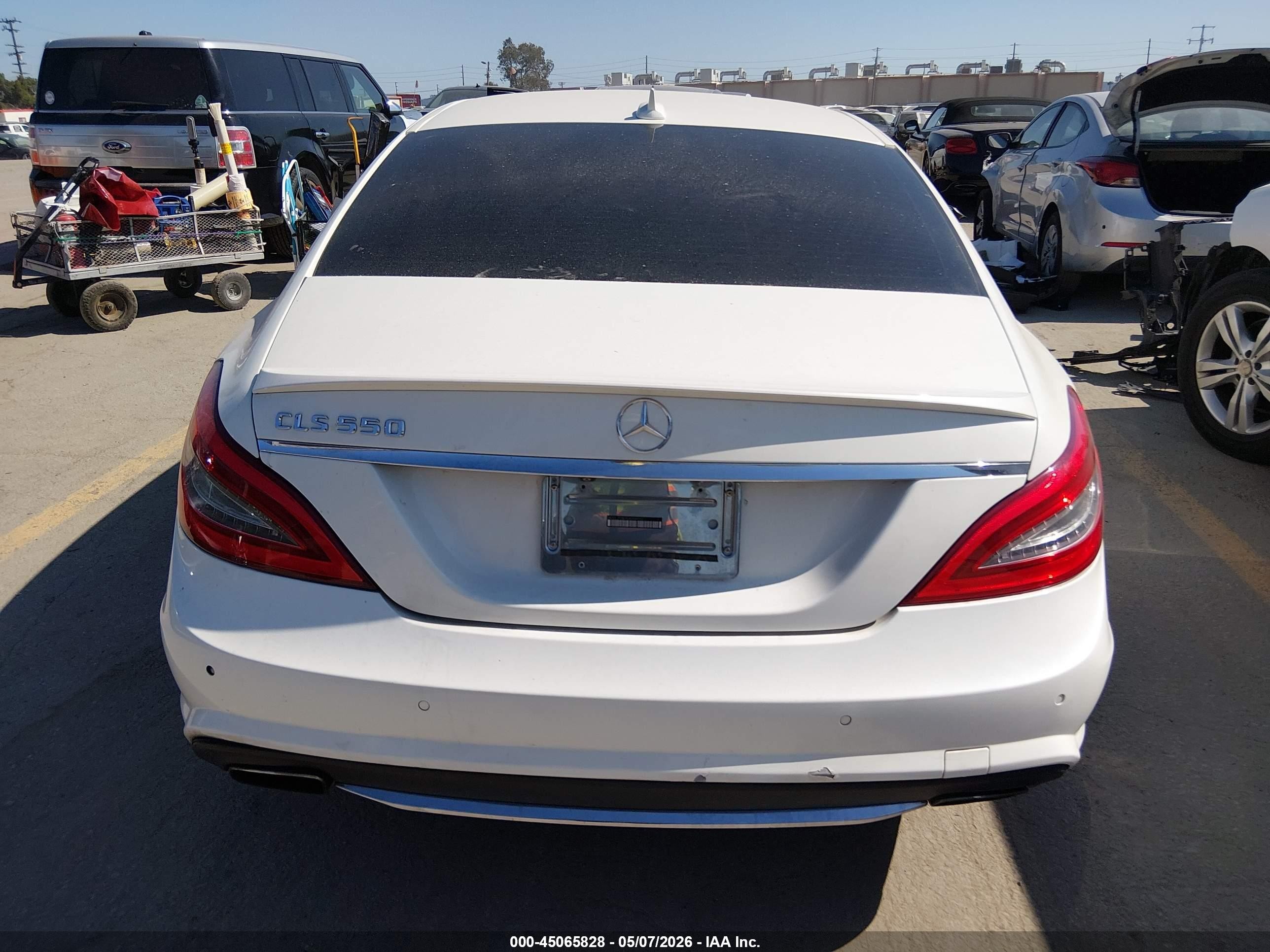 2014 Mercedes-benz Cls 550   White vin: WDDLJ7DB7EA098532