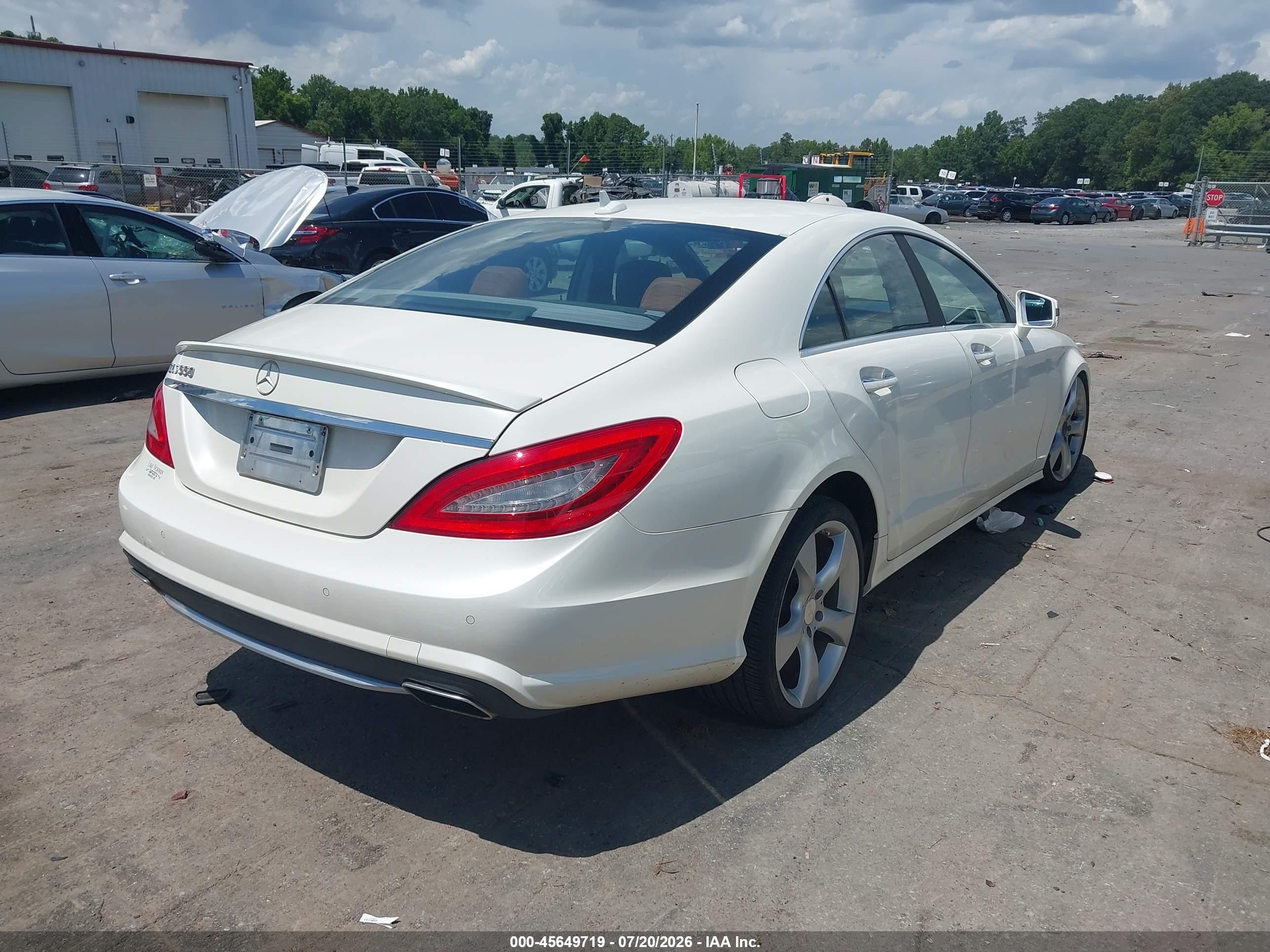 2014 Mercedes-benz Cls 550 White vin: WDDLJ7DB7EA121632
