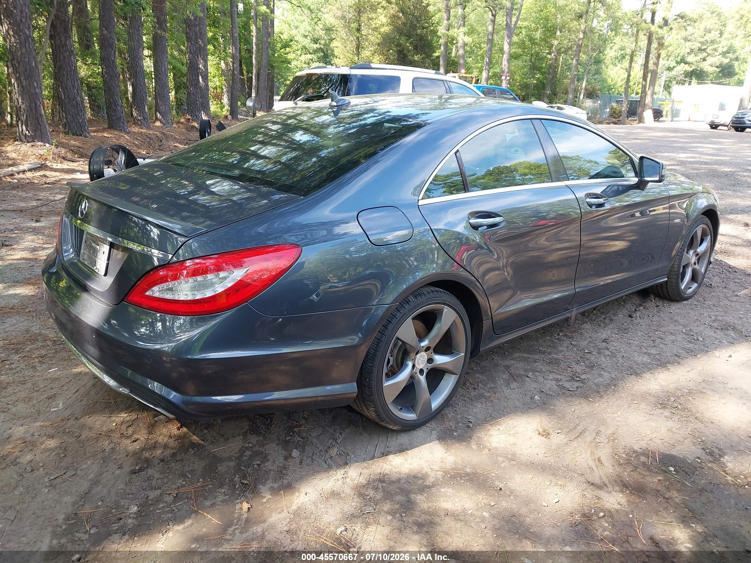 2012 Mercedes-benz Cls 550   Gray vin: WDDLJ7DB8CA008074