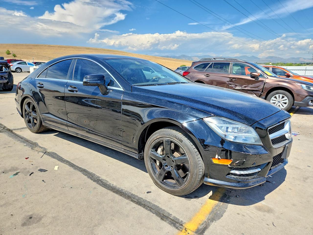 2012 Mercedes-benz Cls 550 Black vin: WDDLJ7DB8CA017843