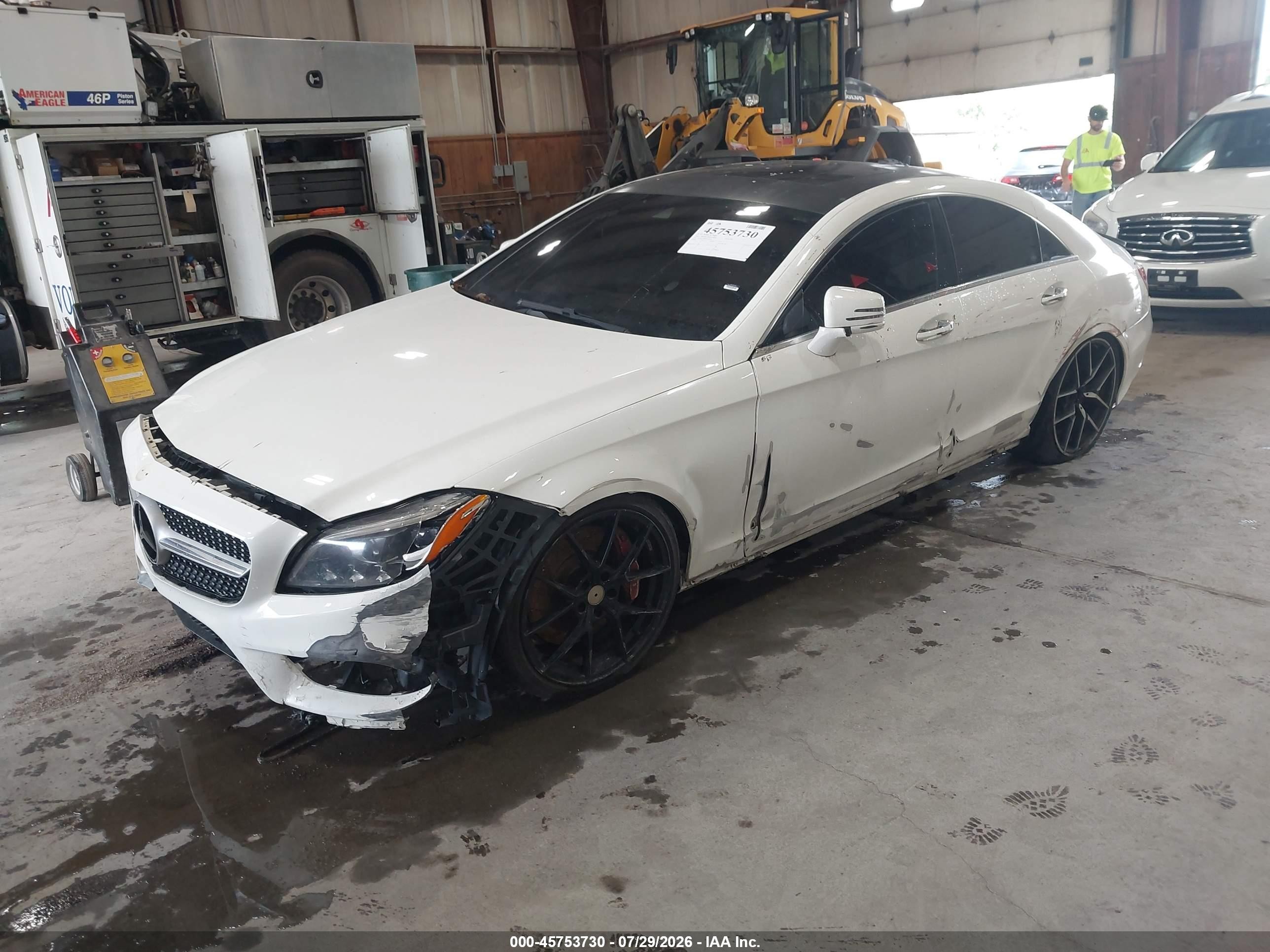 2015 Mercedes-benz Cls 550 White vin: WDDLJ7DB8FA151367