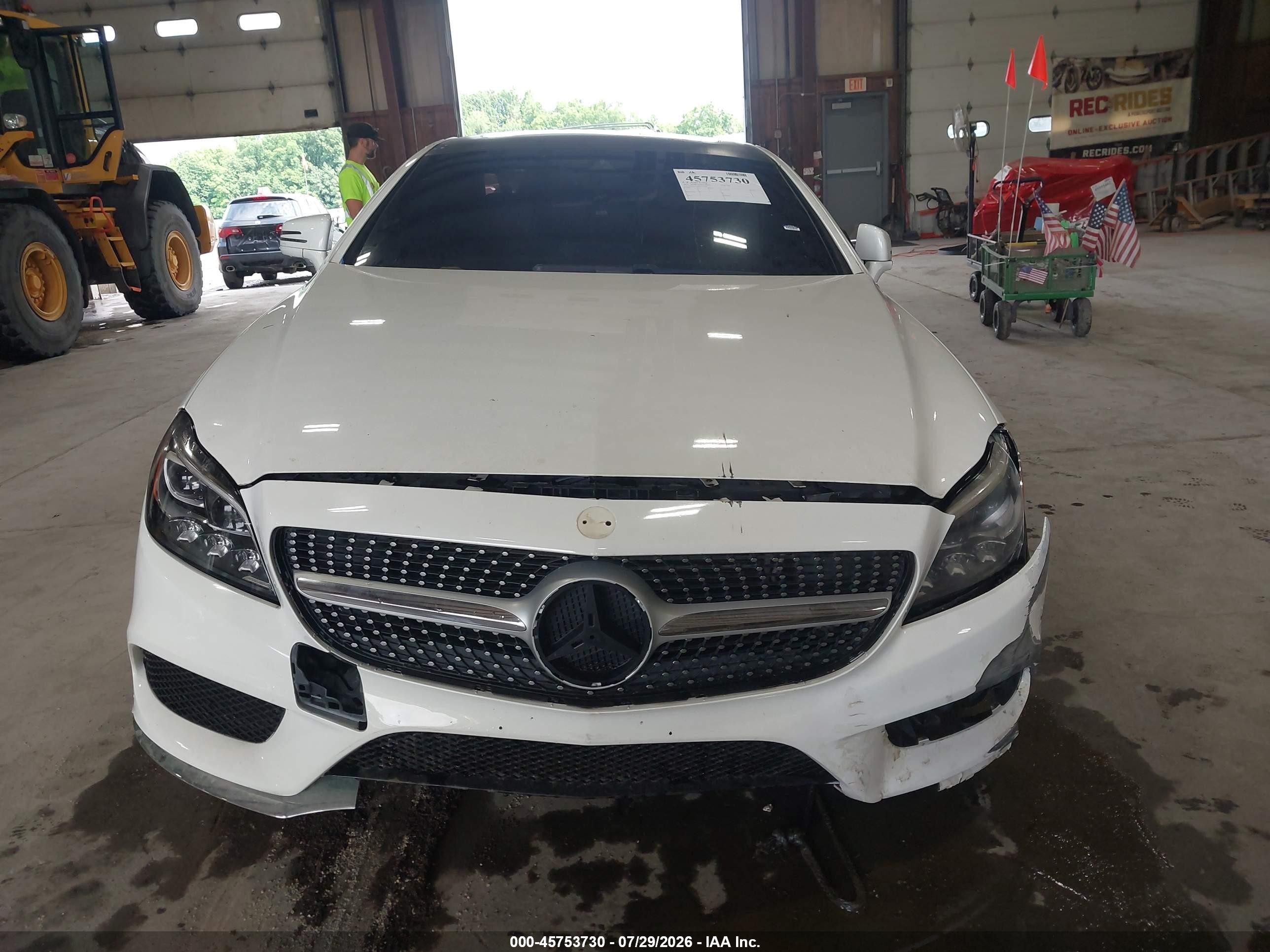2015 Mercedes-benz Cls 550 White vin: WDDLJ7DB8FA151367