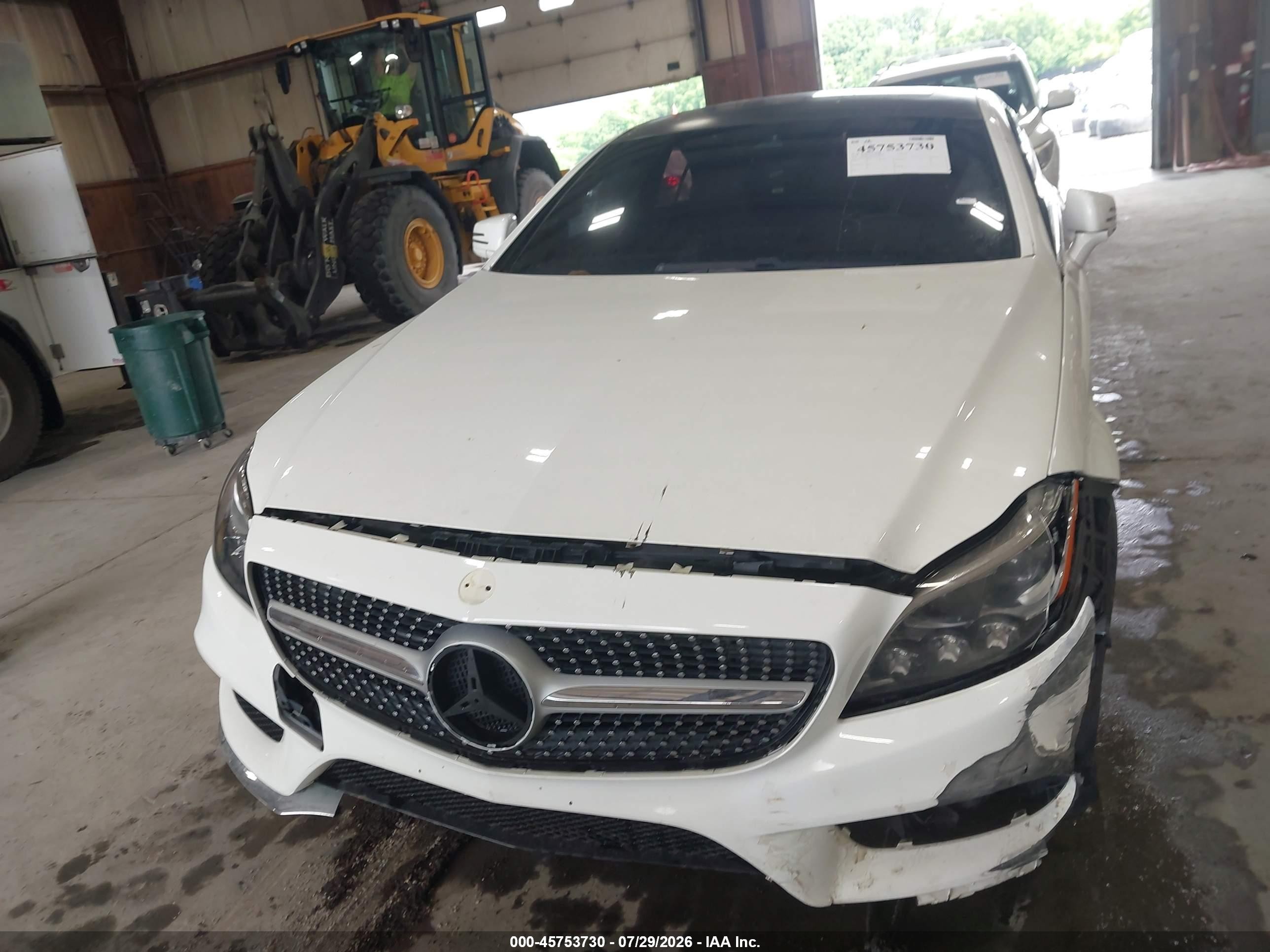 2015 Mercedes-benz Cls 550 White vin: WDDLJ7DB8FA151367