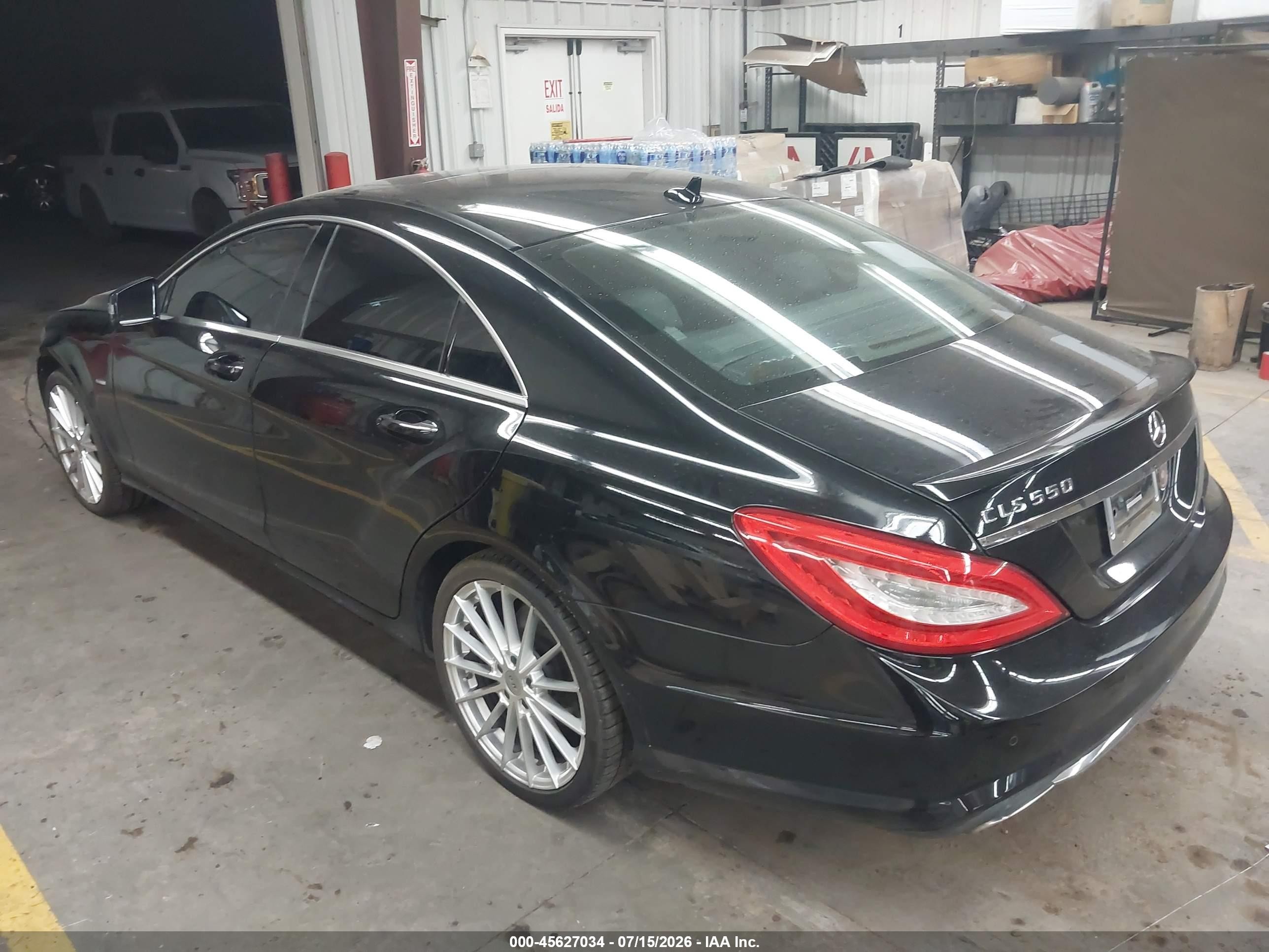 2012 Mercedes-benz Cls 550 Black vin: WDDLJ7DB9CA051712