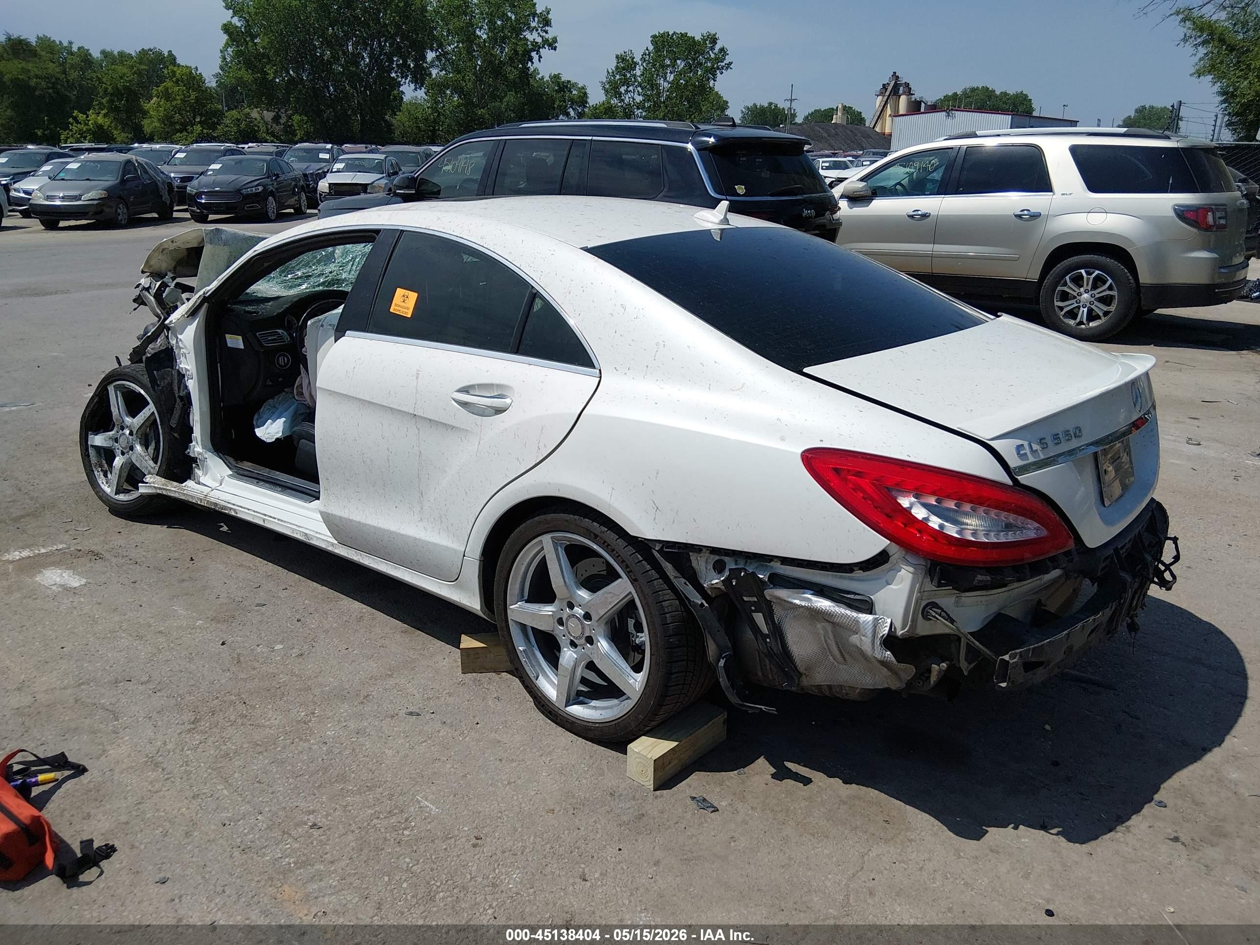 2014 Mercedes-benz Cls 550   White vin: WDDLJ7DB9EA091484