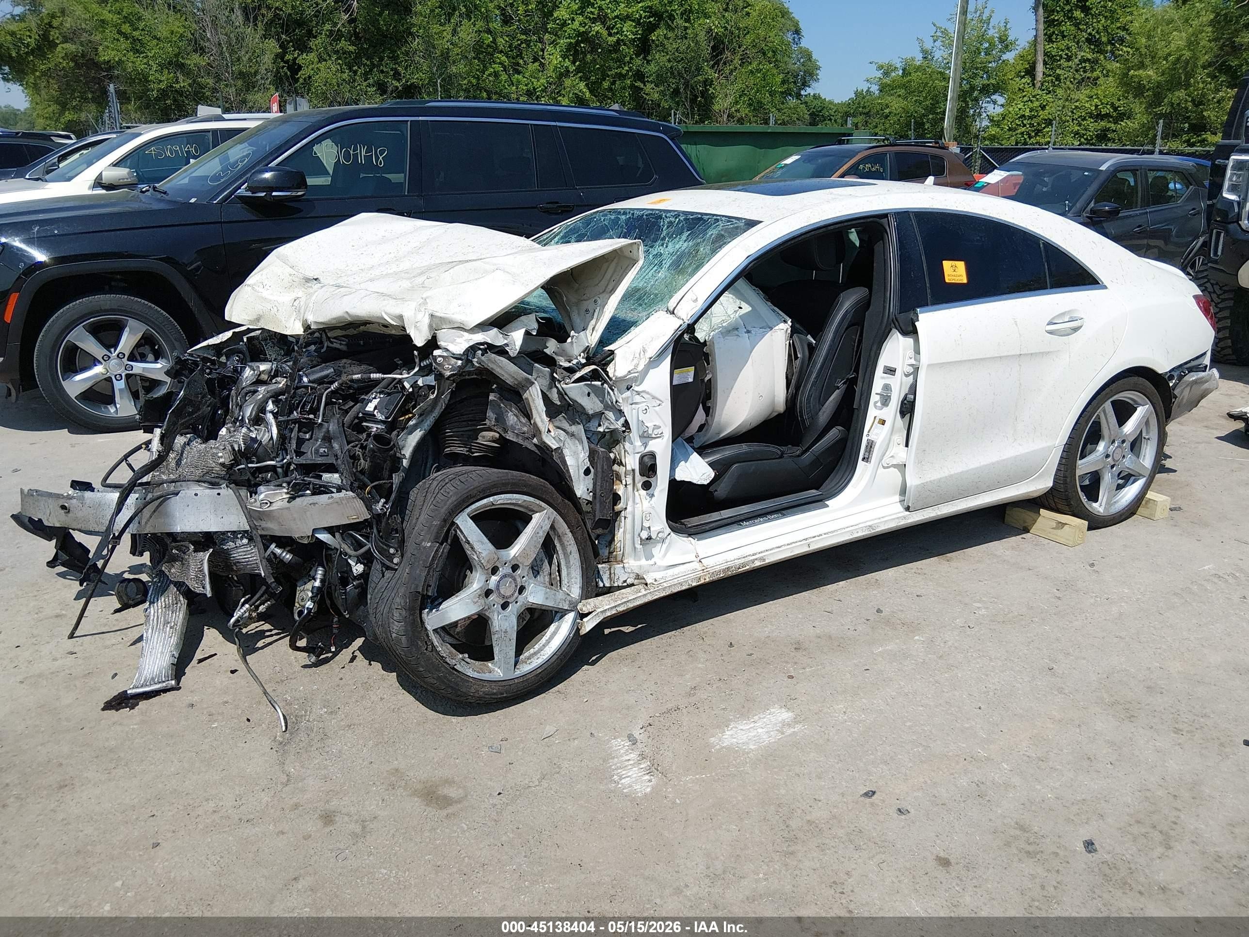 2014 Mercedes-benz Cls 550   White vin: WDDLJ7DB9EA091484