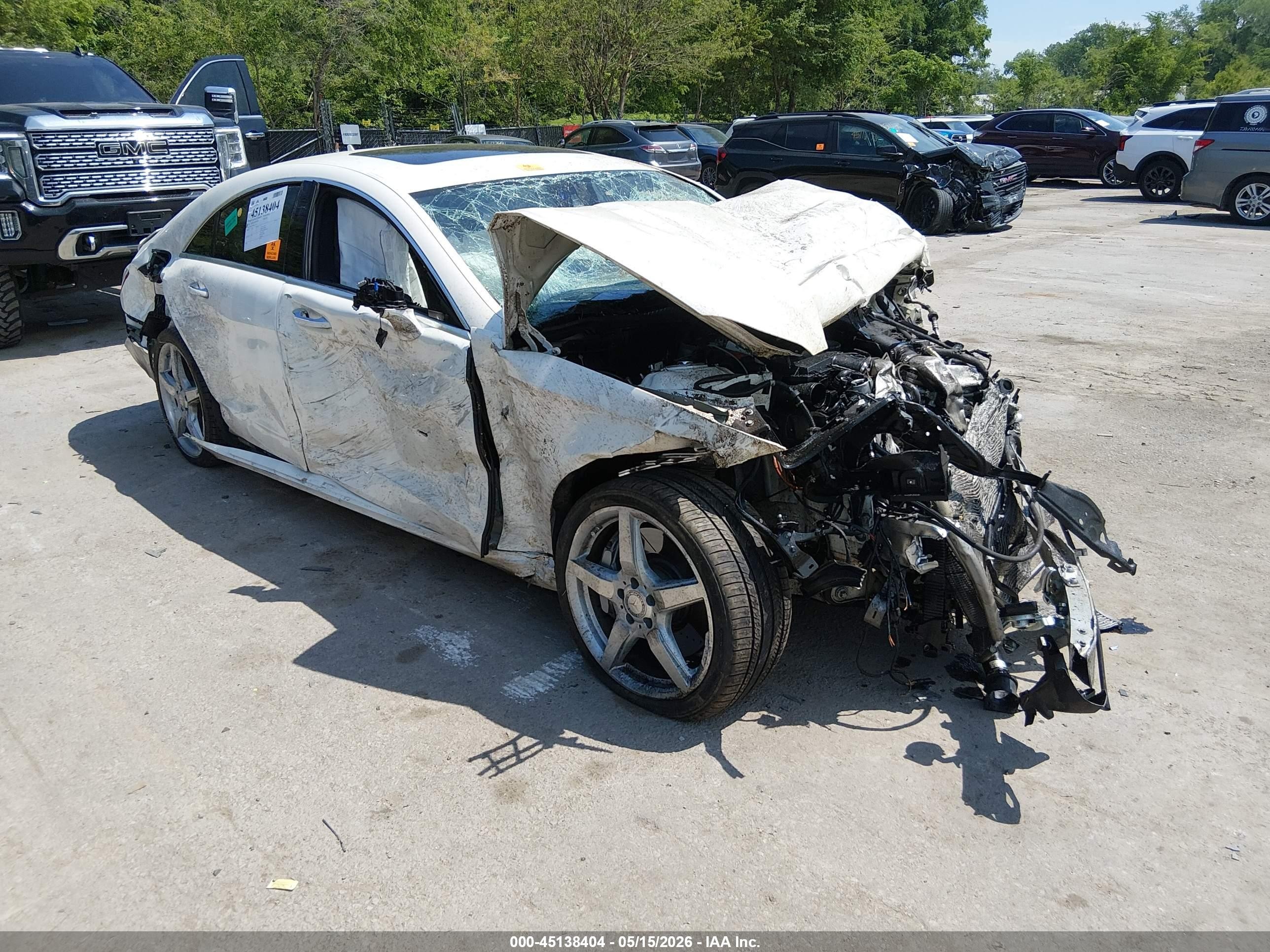 2014 Mercedes-benz Cls 550   White vin: WDDLJ7DB9EA091484