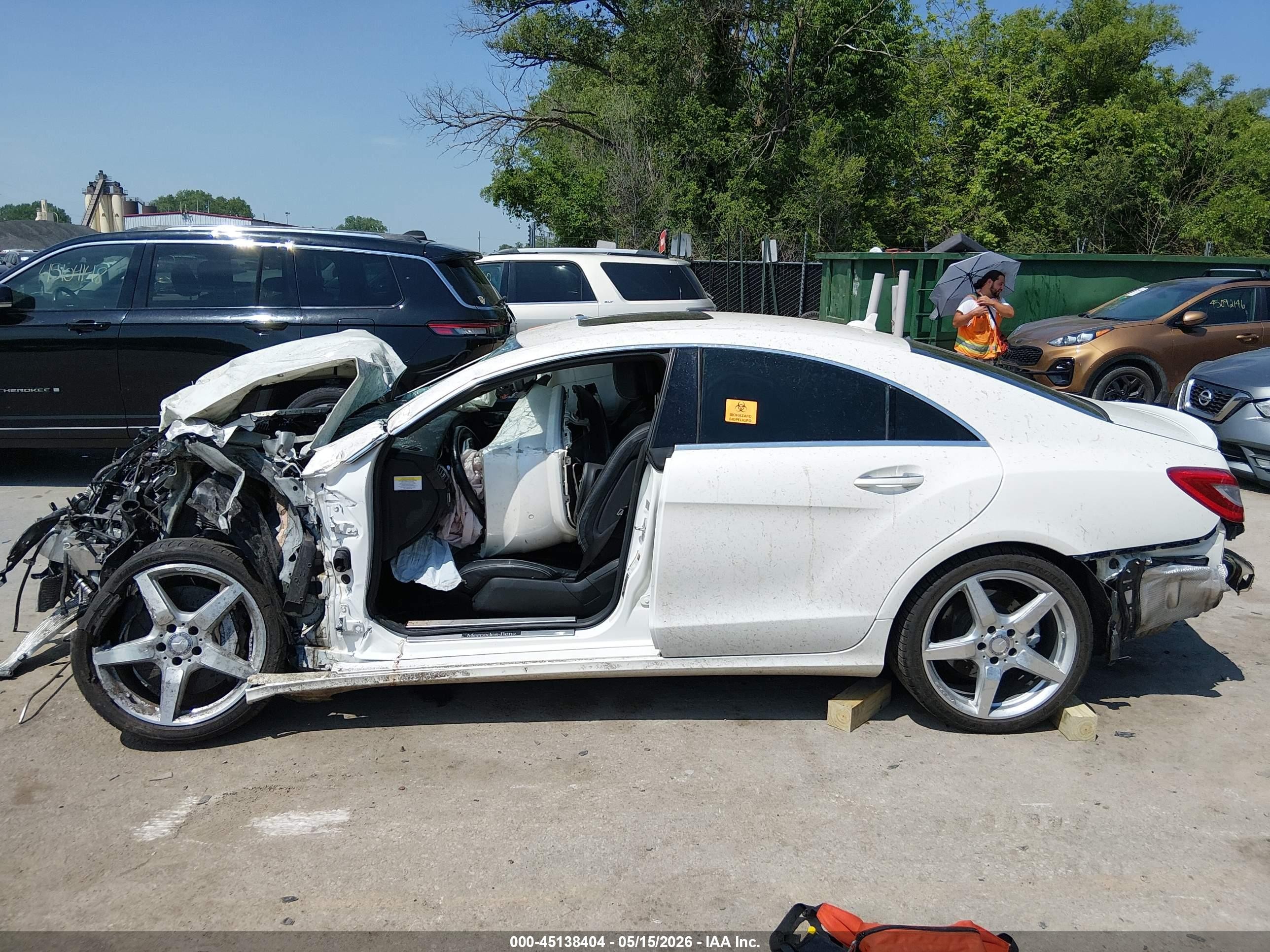 2014 Mercedes-benz Cls 550   White vin: WDDLJ7DB9EA091484