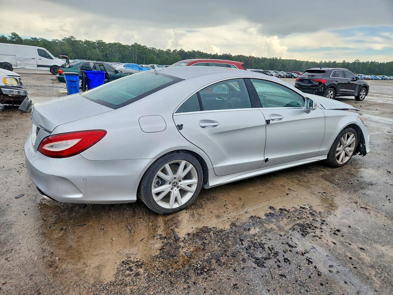2017 Mercedes-benz Cls 550 Silver vin: WDDLJ7DB9HA197289