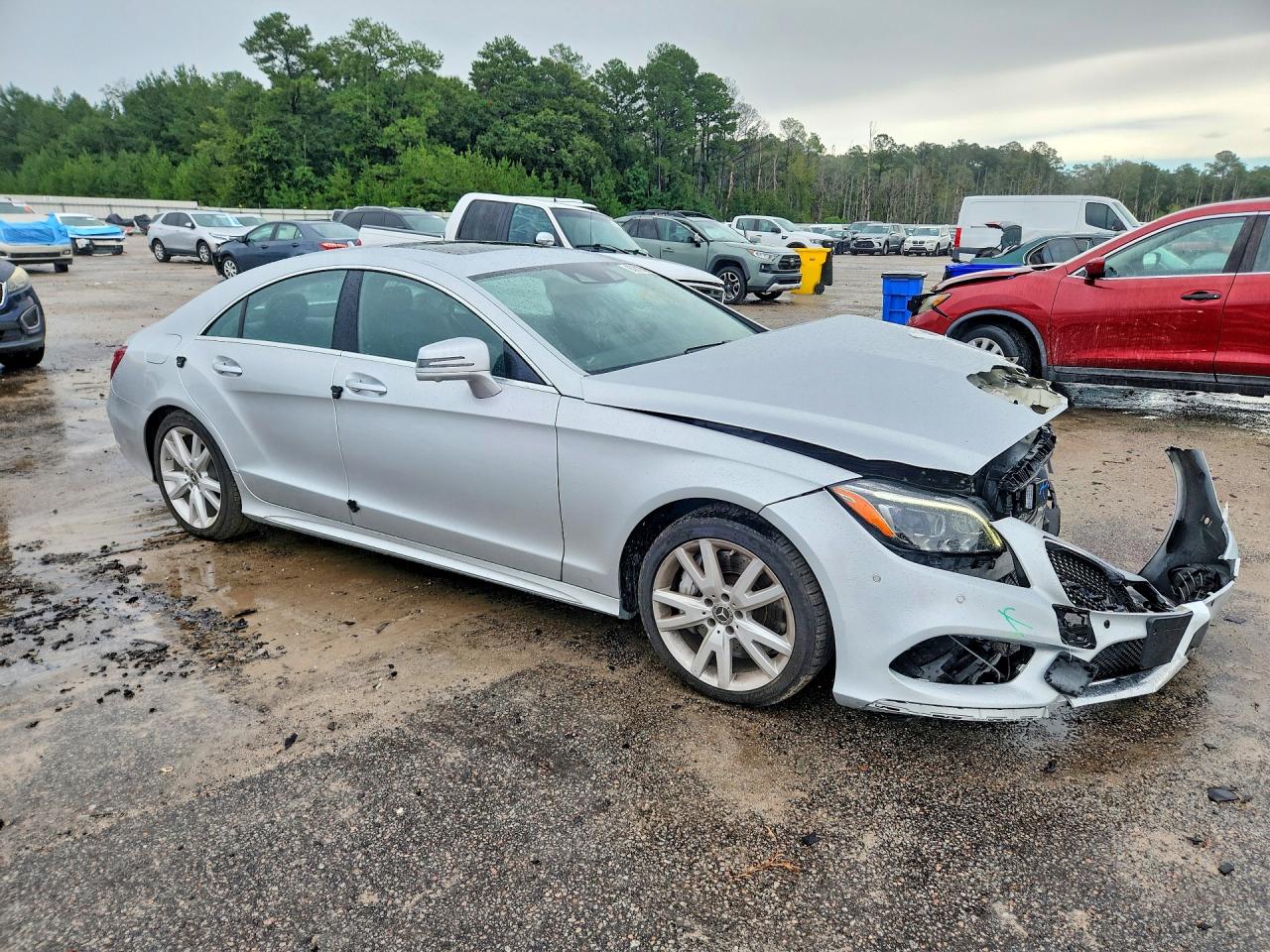 2017 Mercedes-benz Cls 550 Silver vin: WDDLJ7DB9HA197289