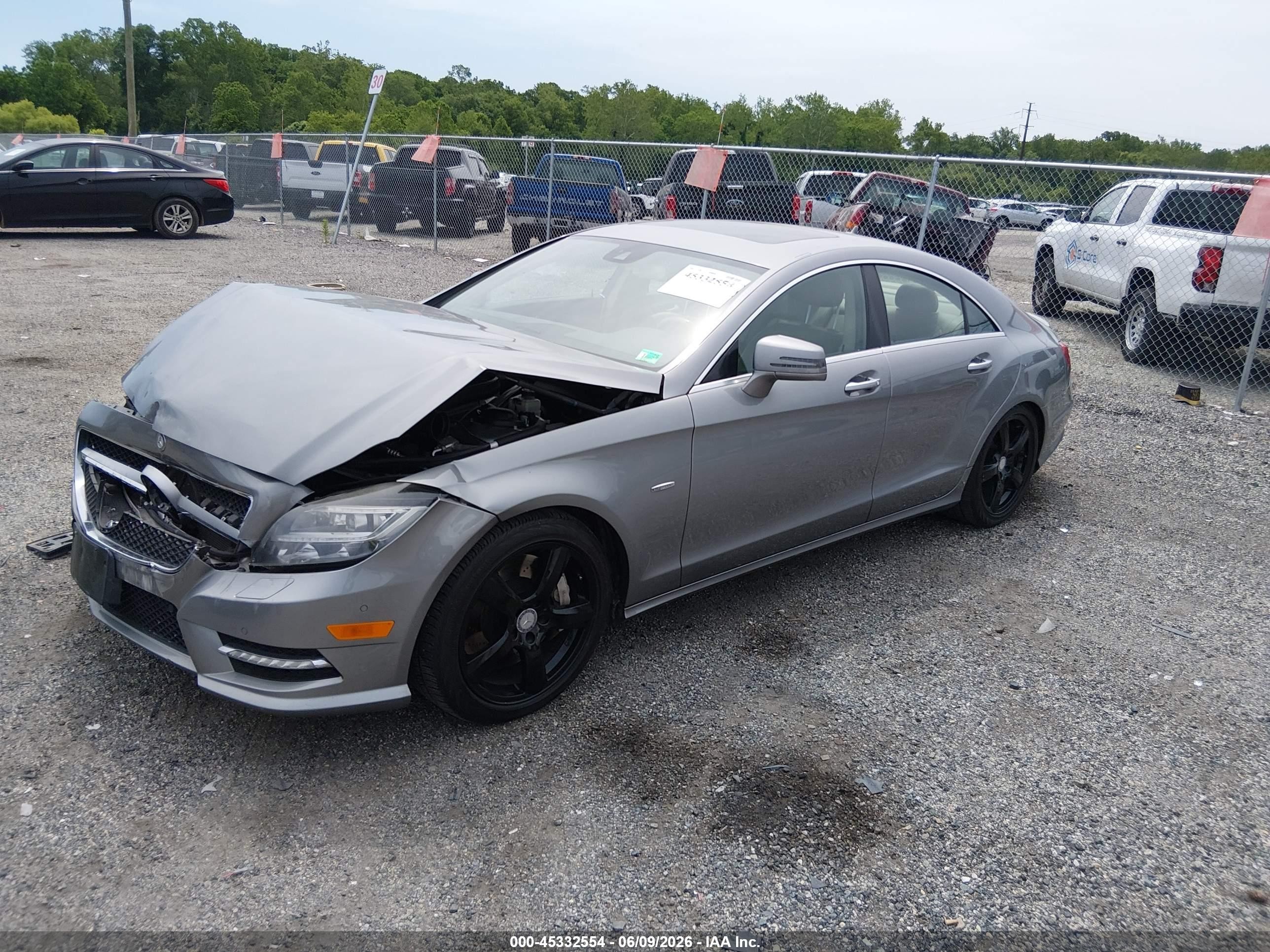 2012 Mercedes-benz Cls 550   Gray vin: WDDLJ7DBXCA051976
